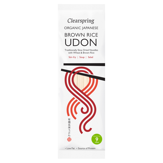 Clearspring Organic Japanese Brown Rice Udon 200g - UK Food & Drink - 5021554004899