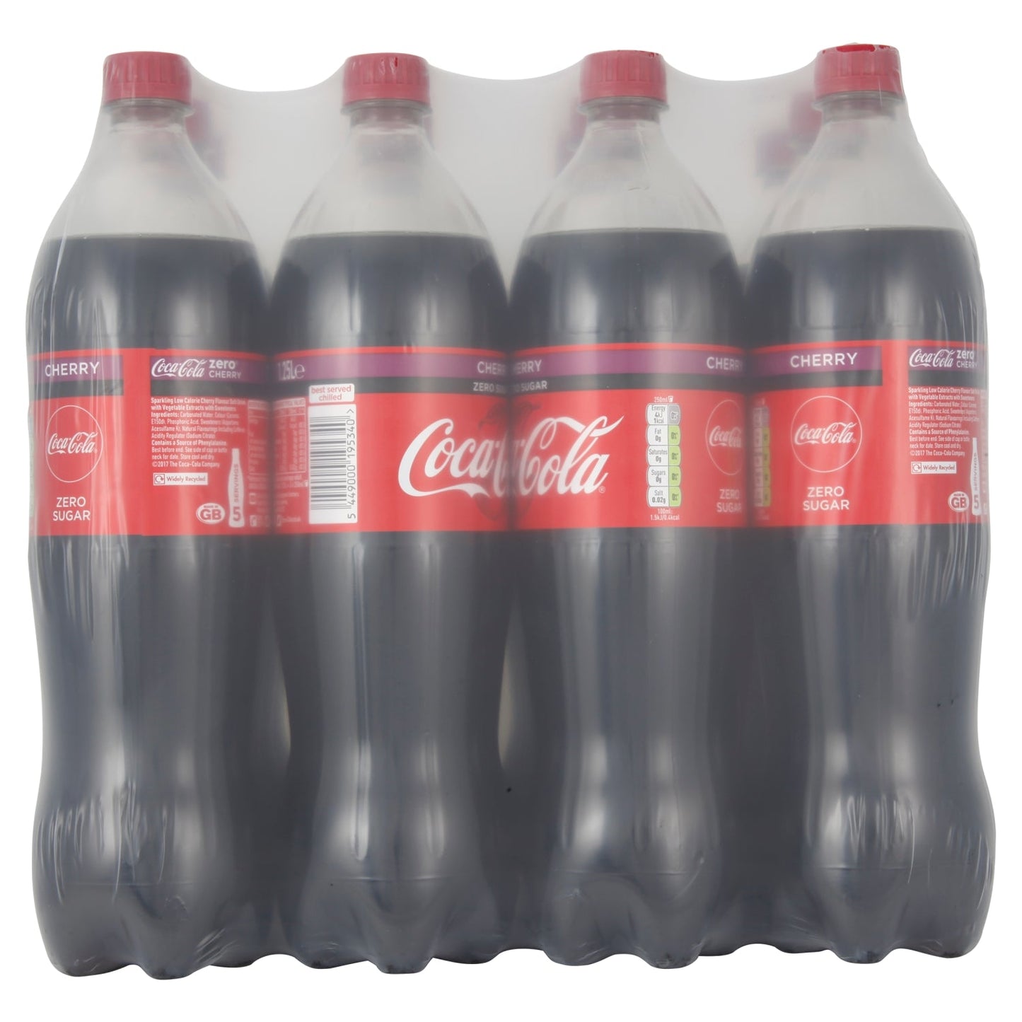 Coca - Cola Zero Cherry 1.25L - UK Food & Drink - 5449000195340