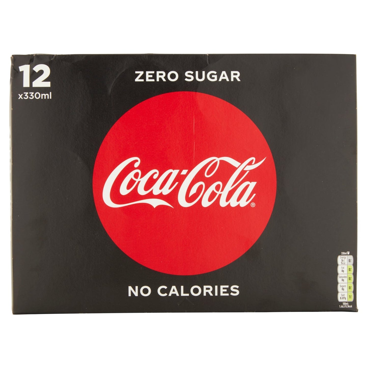 Coca - Cola Zero Sugar 12 x 330ml - UK Food & Drink - 5449000133342