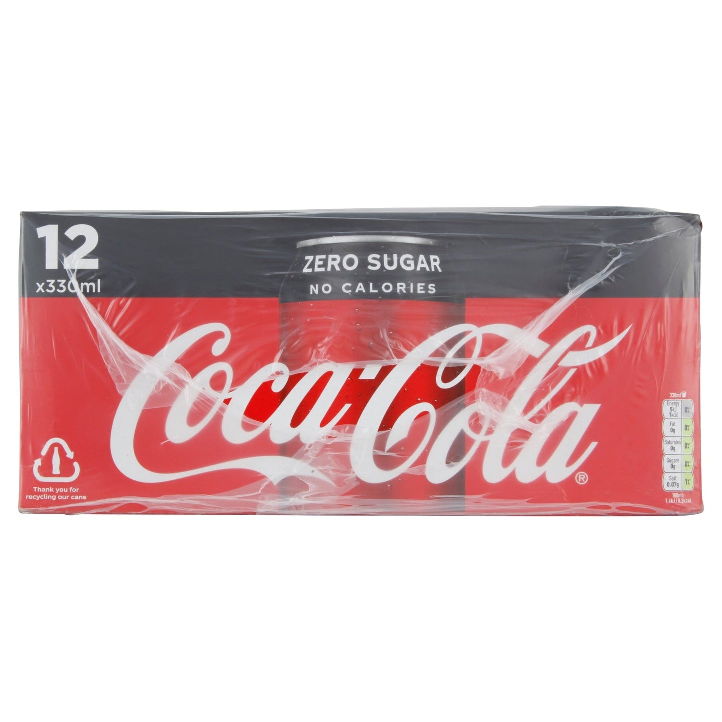 Coca - Cola Zero Sugar 12 x 330ml - UK Food & Drink - 5449000133342