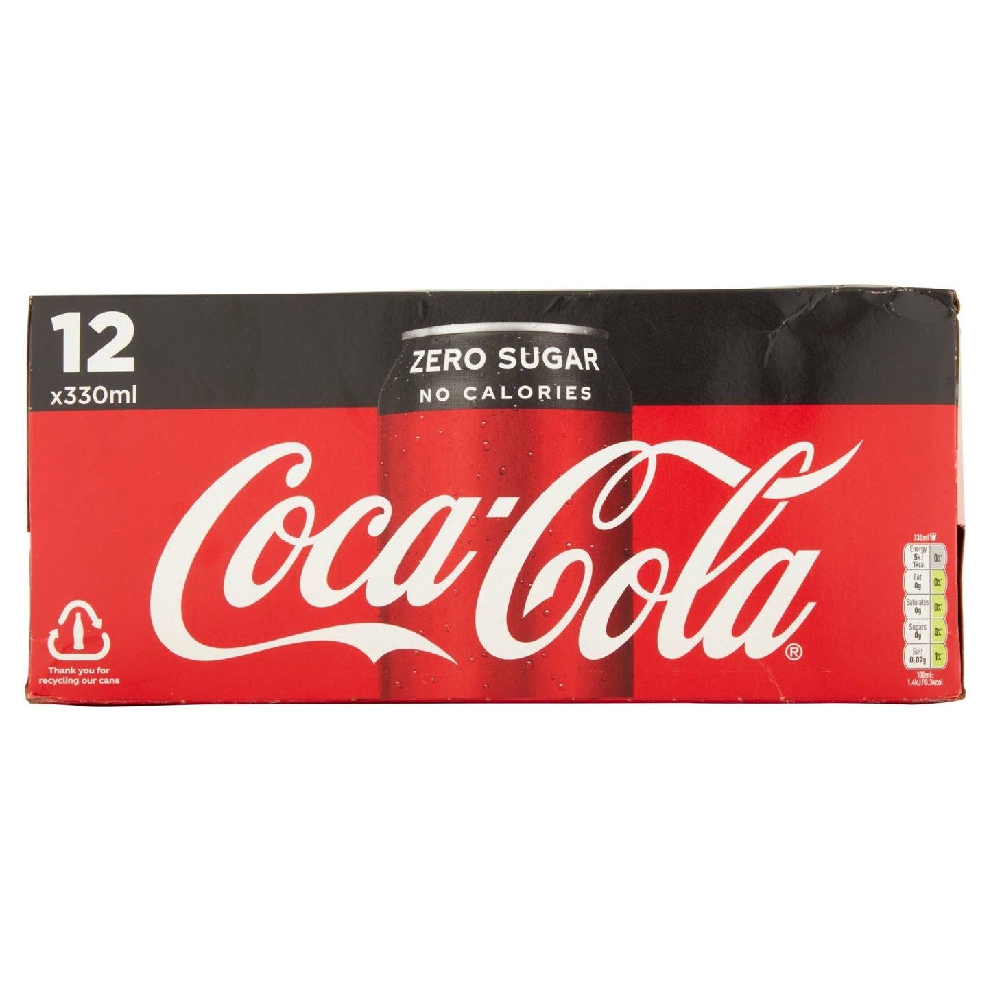 Coca - Cola Zero Sugar 12 x 330ml - UK Food & Drink - 5449000133342