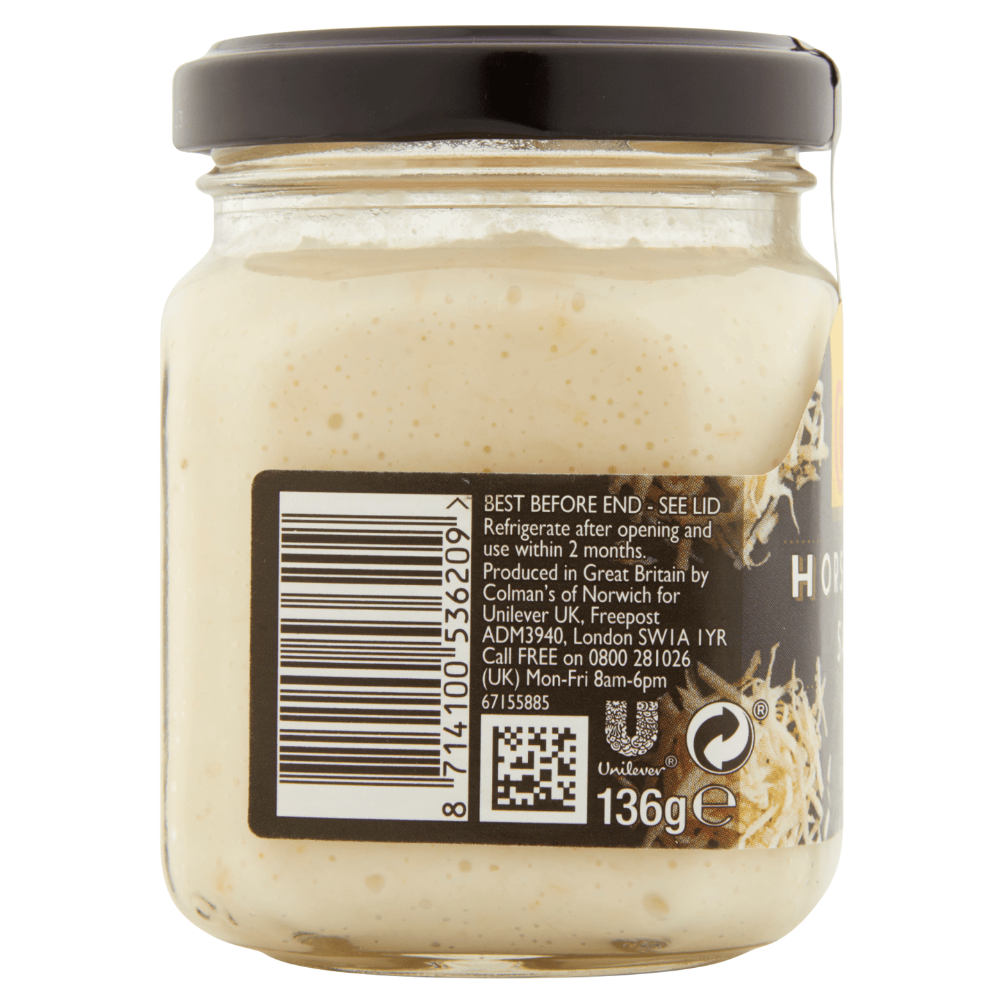 Colman's Sauce Horseradish 136 g - UK Food & Drink - 8714100536209
