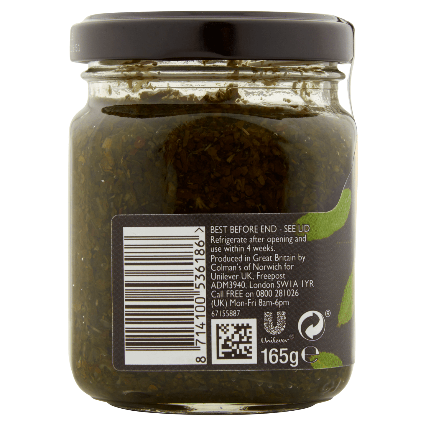 Colman's Sauce Mint 165 g - UK Food & Drink - 8714100536186