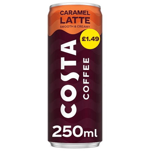 Costa Coffee Caramel Latte Iced Coffee 250ml PMP £1.49 - UK Food & Drink - 5000112667516