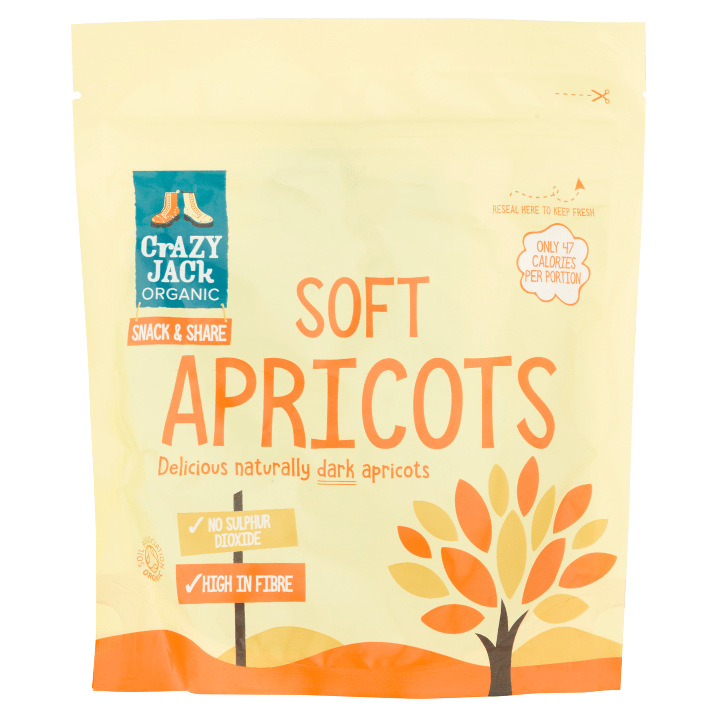 Crazy Jack Organic Soft Apricots 200g - UK Food & Drink - 5012246006444