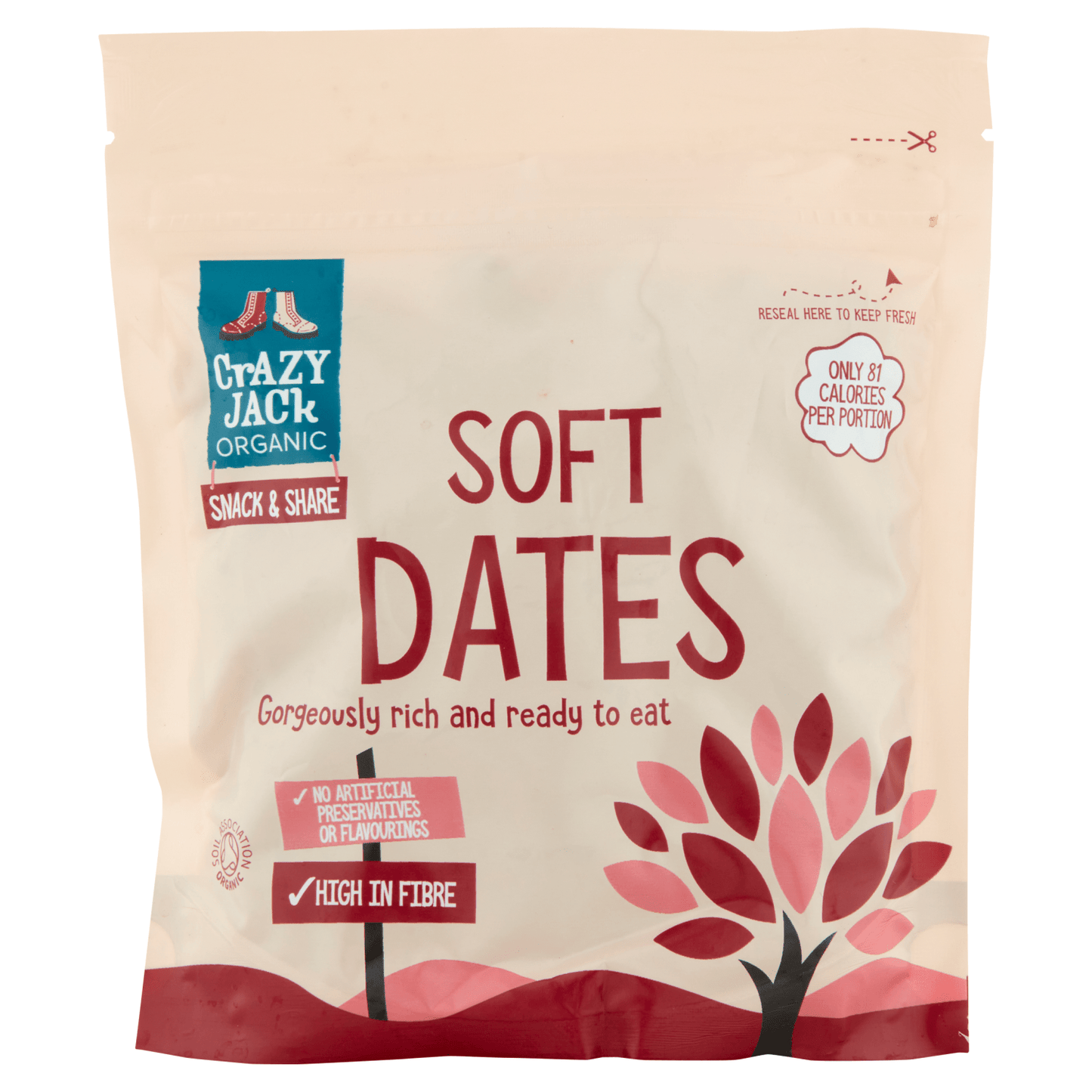 Crazy Jack Organic Soft Dates 200g - UK Food & Drink - 5012246006451