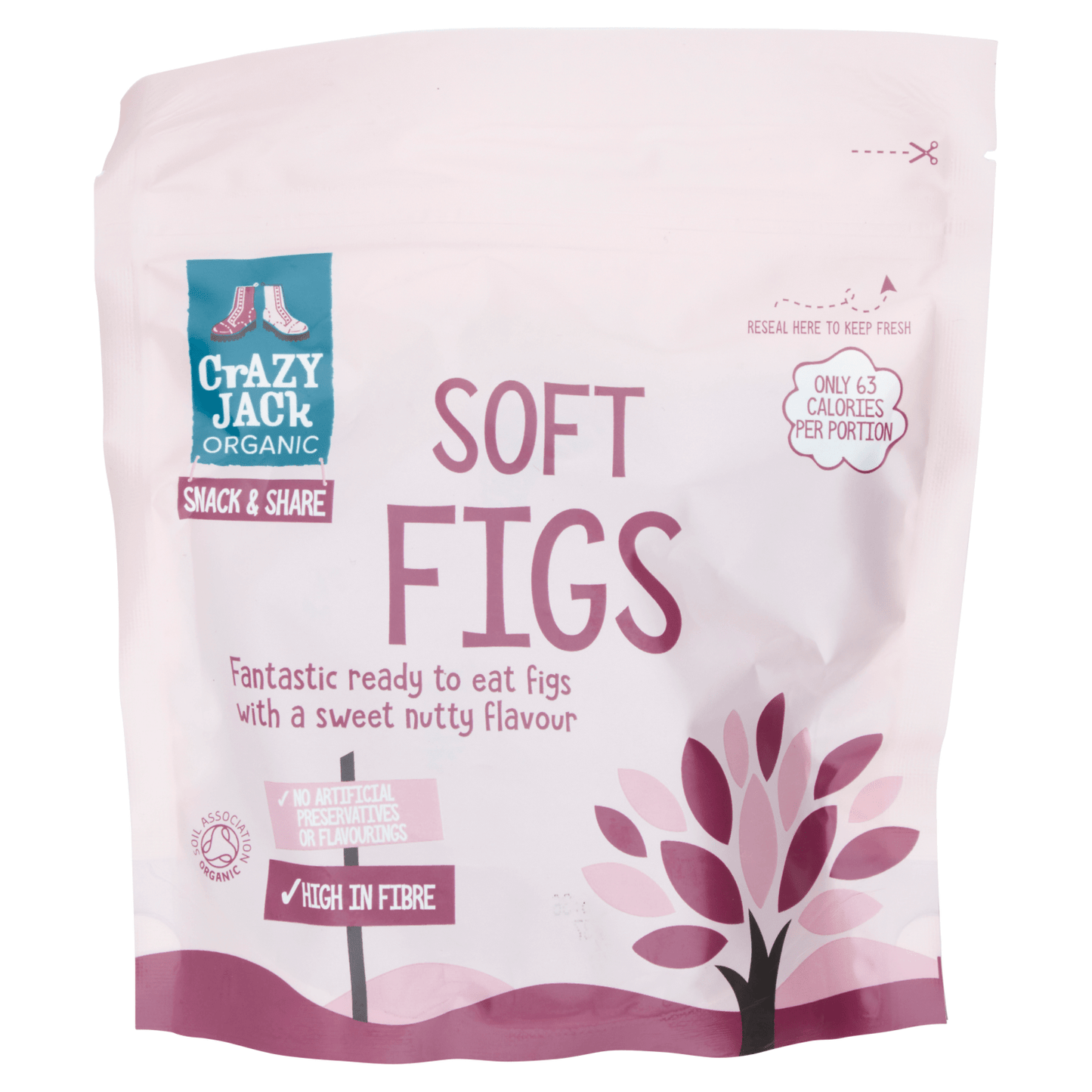 Crazy Jack Organic Soft Figs 200g - UK Food & Drink - 5012246006468