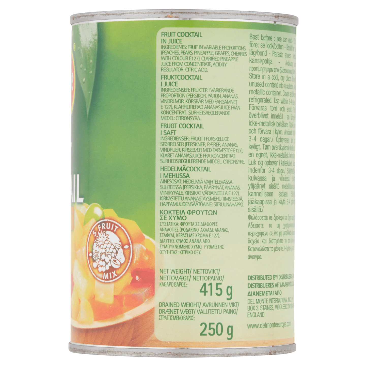 Del Monte Fruit Cocktail in Juice 415g - UK Food & Drink - 24000124023