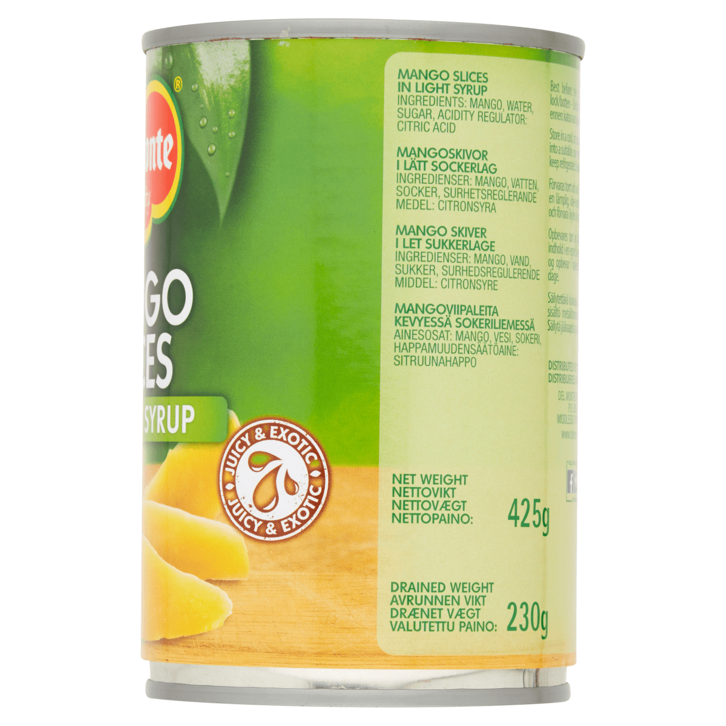 Del Monte Mango Slices in Light Syrup 425g - UK Food & Drink - 24000195252