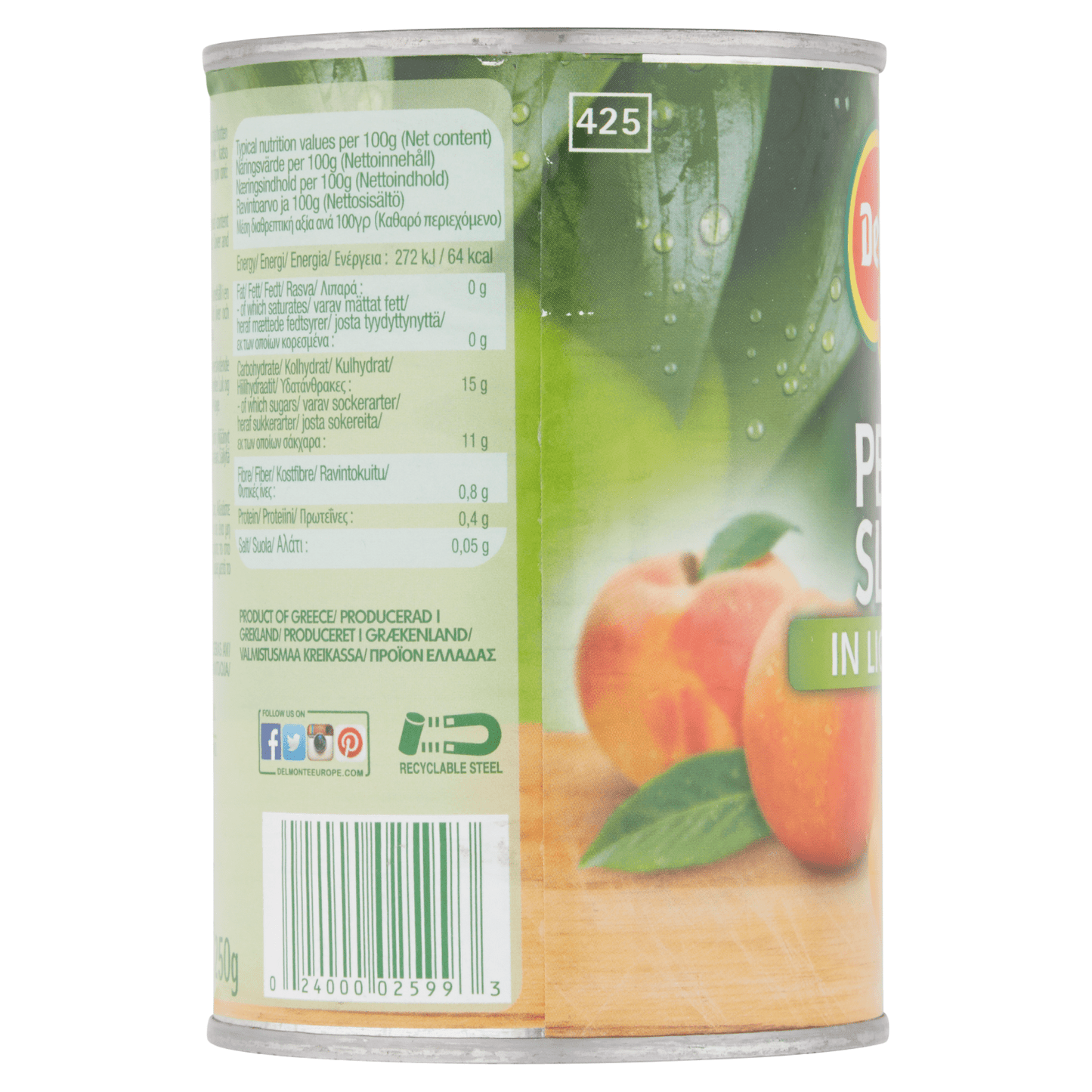 Del Monte Peach Slices in Light Syrup 420g - UK Food & Drink - 24000025993