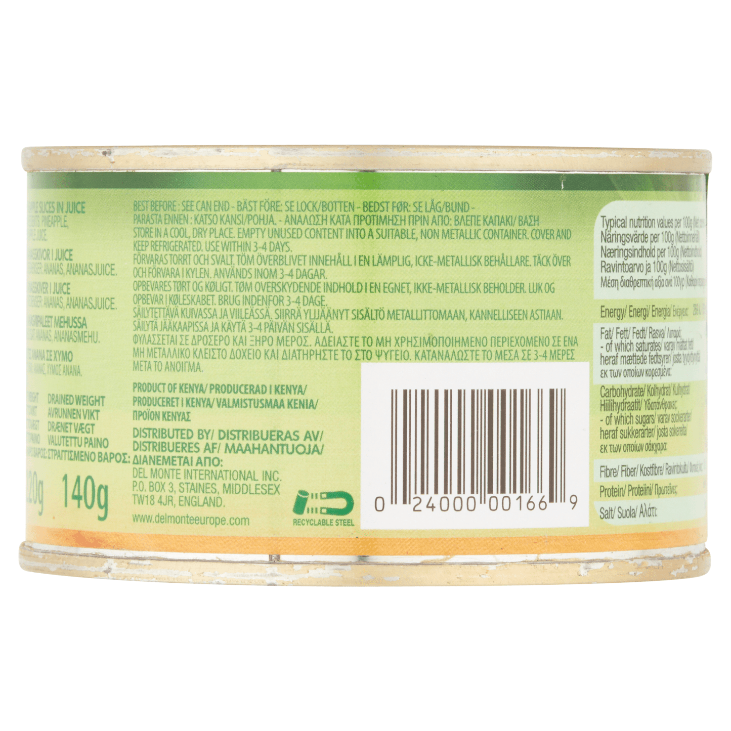 Del Monte Pineapple Slices in Juice 220g - UK Food & Drink - 24000001669