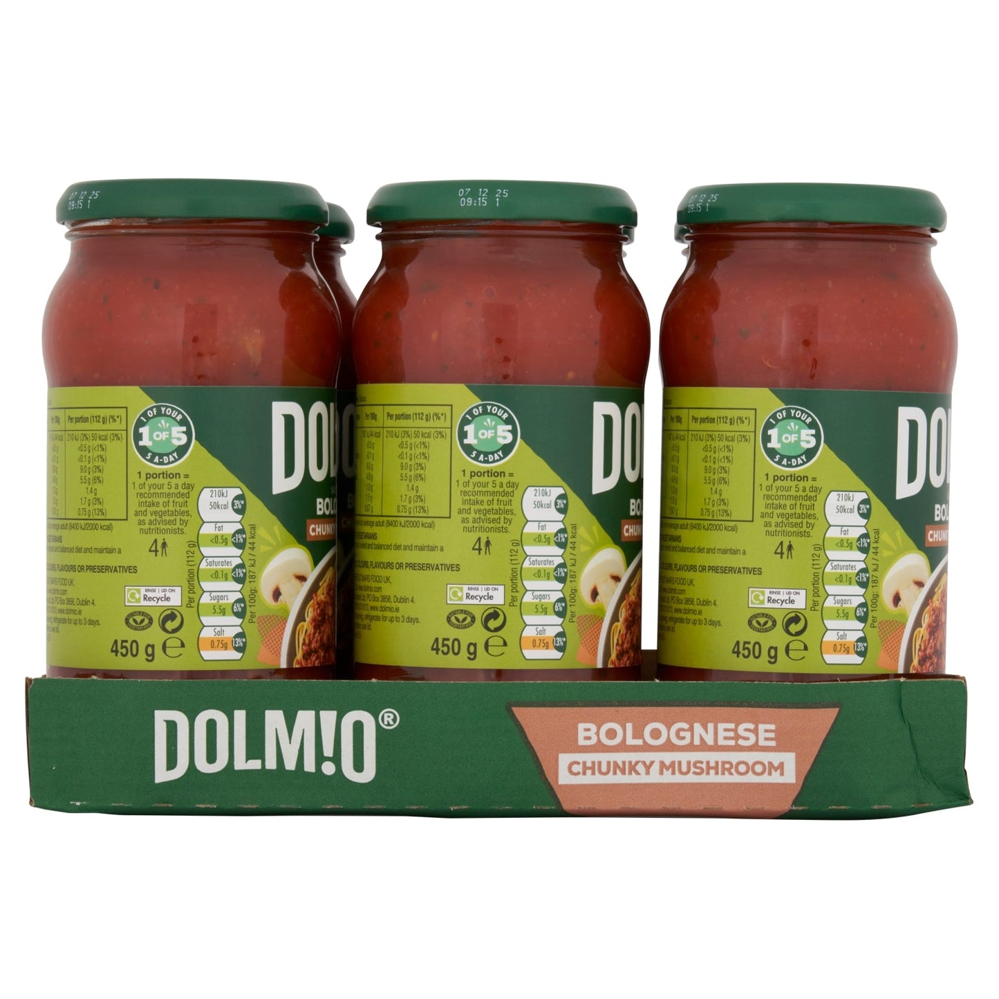 Dolmio Sauce for Bolognese Chunky Mushroom 450g - UK Food & Drink - 4002359019746