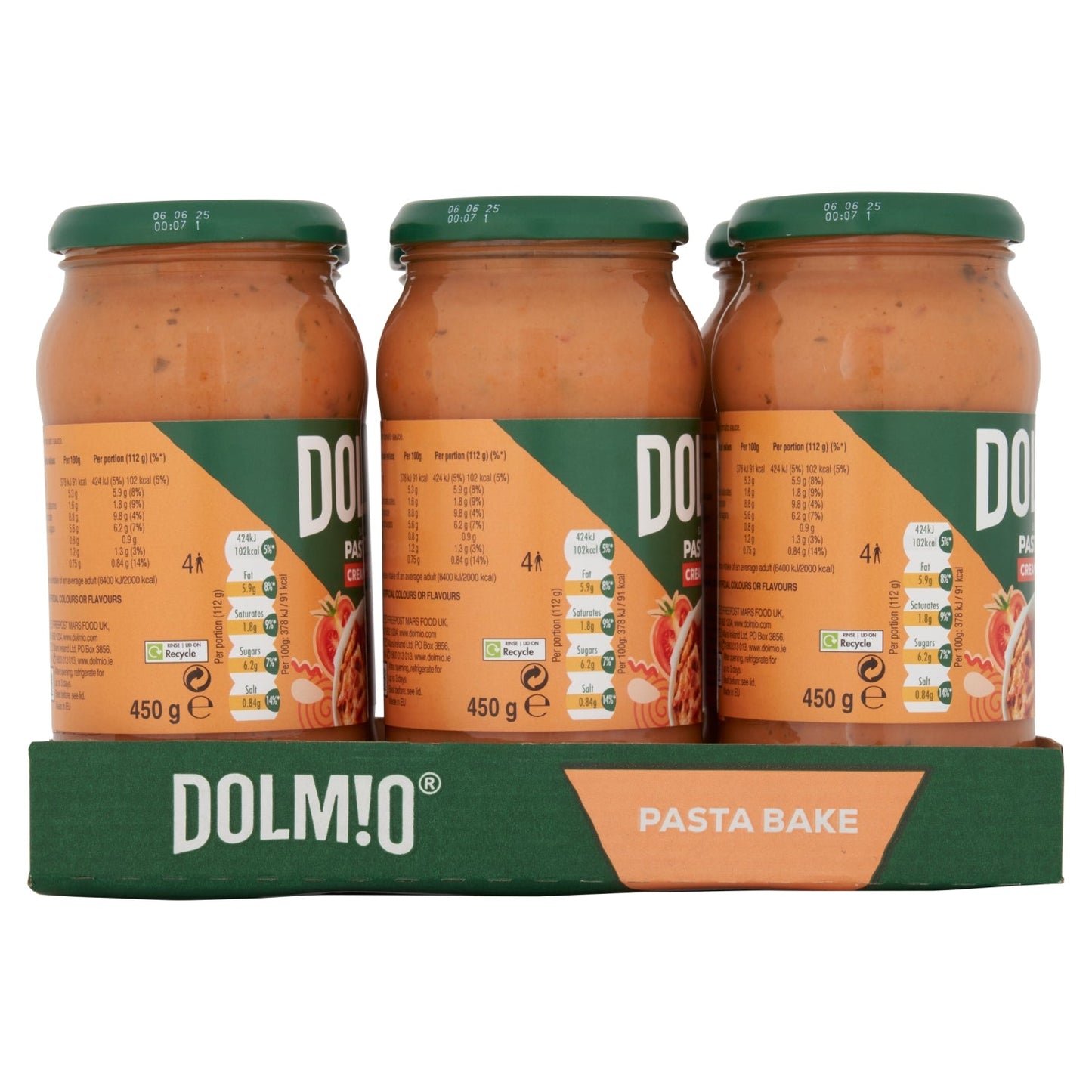 Dolmio Sauce for Pasta Bake Creamy Tomato 450g - UK Food & Drink - 4002359020278