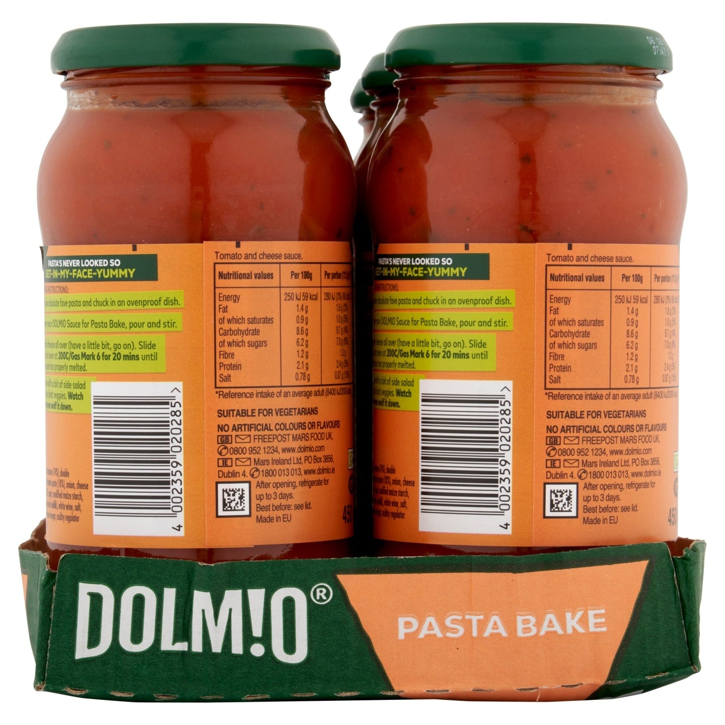Dolmio Sauce for Pasta Bake Tomato & Cheese 450g - UK Food & Drink - 4002359020285