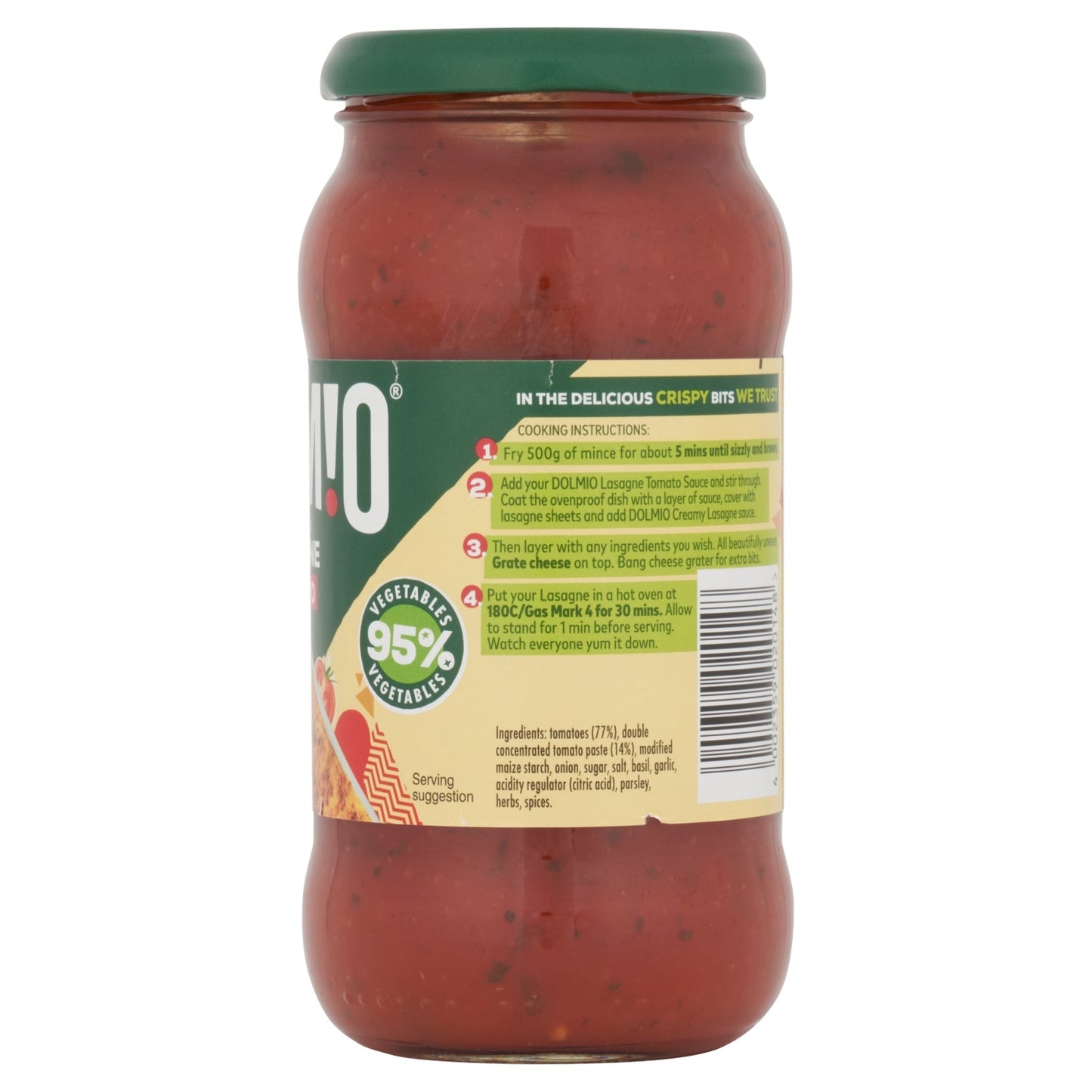 Dolmio Tomato Sauce for Lasagne 450g - UK Food & Drink - 4002359020148