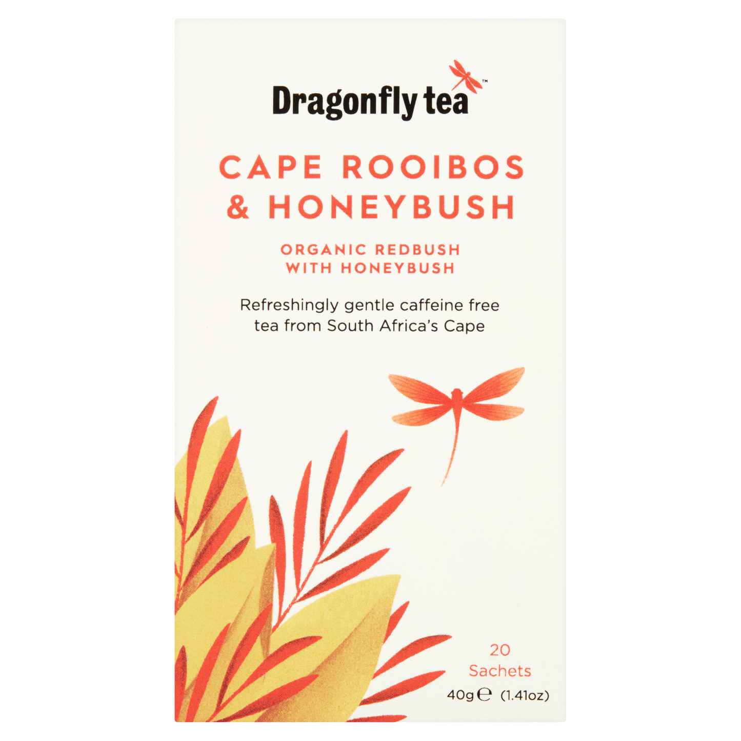Dragonfly Tea 20 Cape Rooibos & Honeybush 40g - UK Food & Drink - 5032558000282