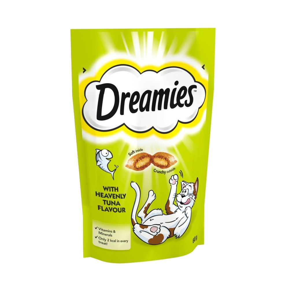 Dreamies Cat Treat Biscuits with Tuna Flavour 60g - UK Food & Drink - 5998749122228