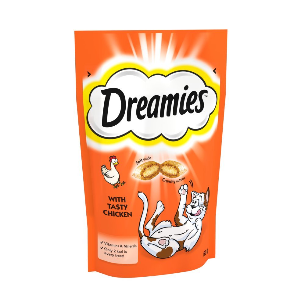Dreamies with Tasty Chicken 60g - UK Food & Drink - 4008429037894