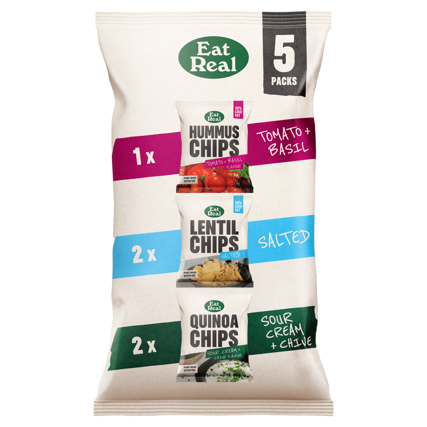 Eat Real 2x20g, 2x18g, 1x22g (98g) - UK Food & Drink - 5060878780485