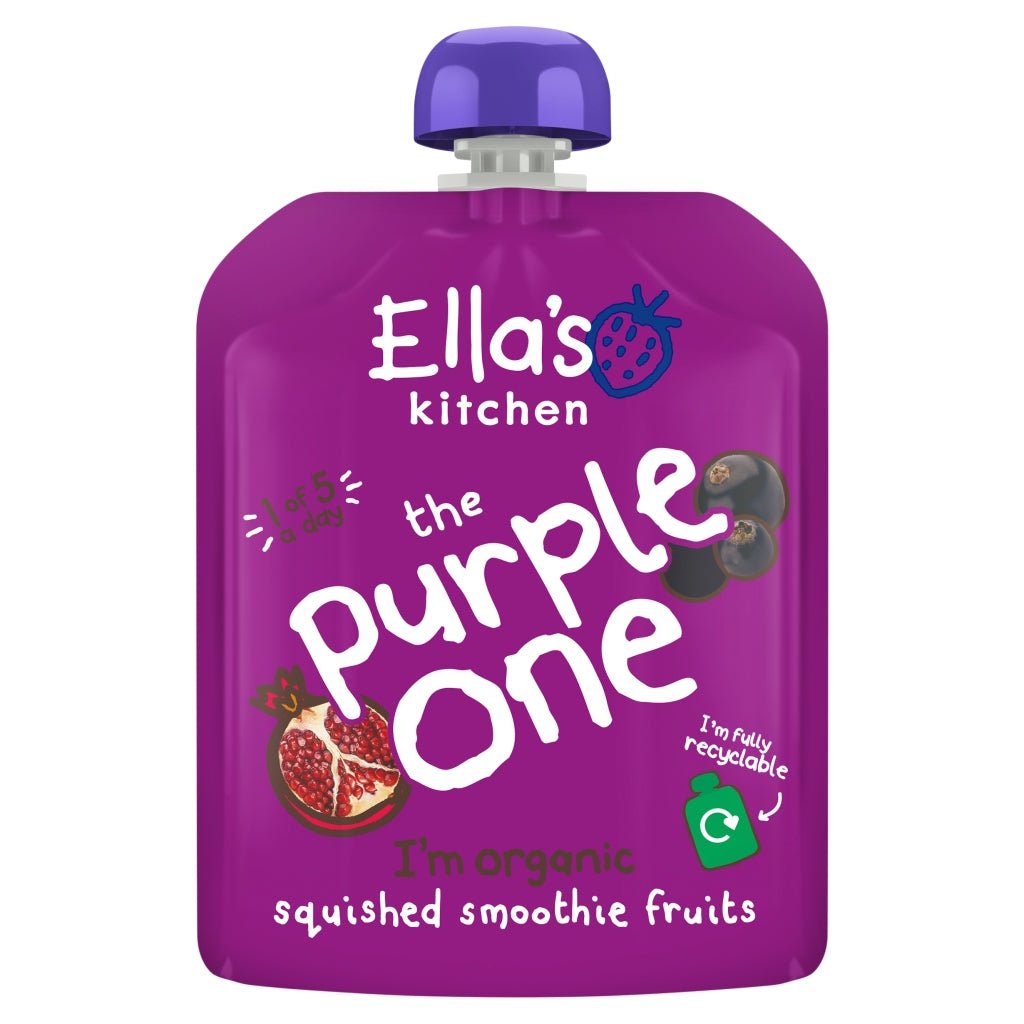 Ella's Kitchen The Purple One Squished Smoothie Fruits 90g - UK Food & Drink - 5060107330139