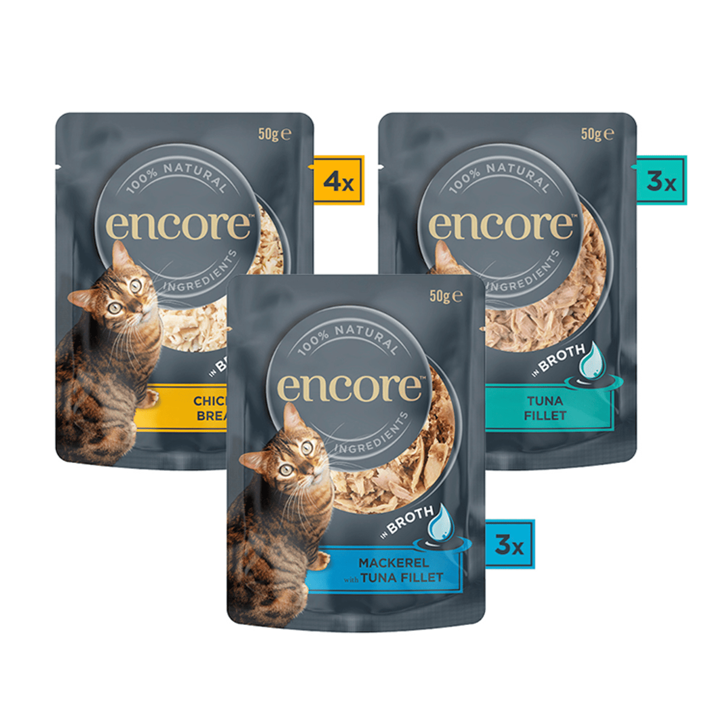 Encore Finest Selection in Broth Pouches 10 x 50g - UK Food & Drink - 5060708560485