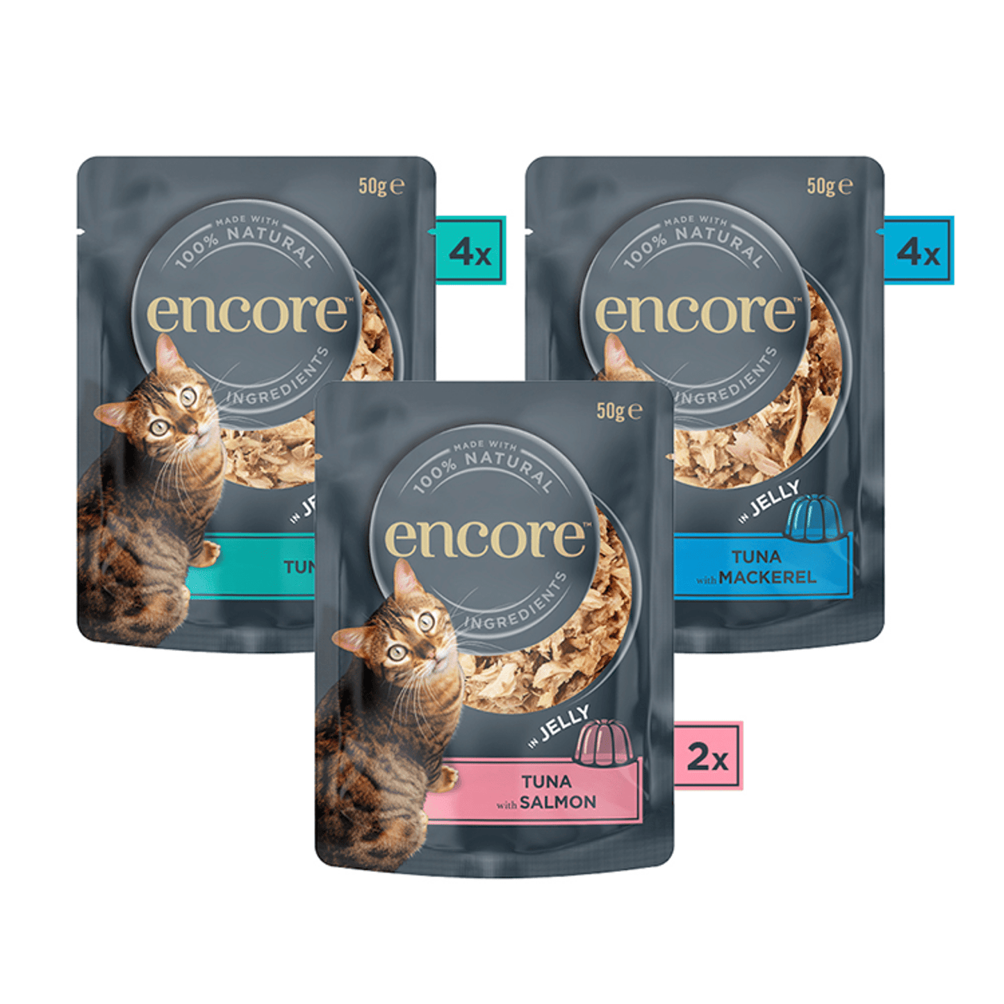 Encore Fish Selection in Jelly Pouches 10 x 50g - UK Food & Drink - 5060708560478