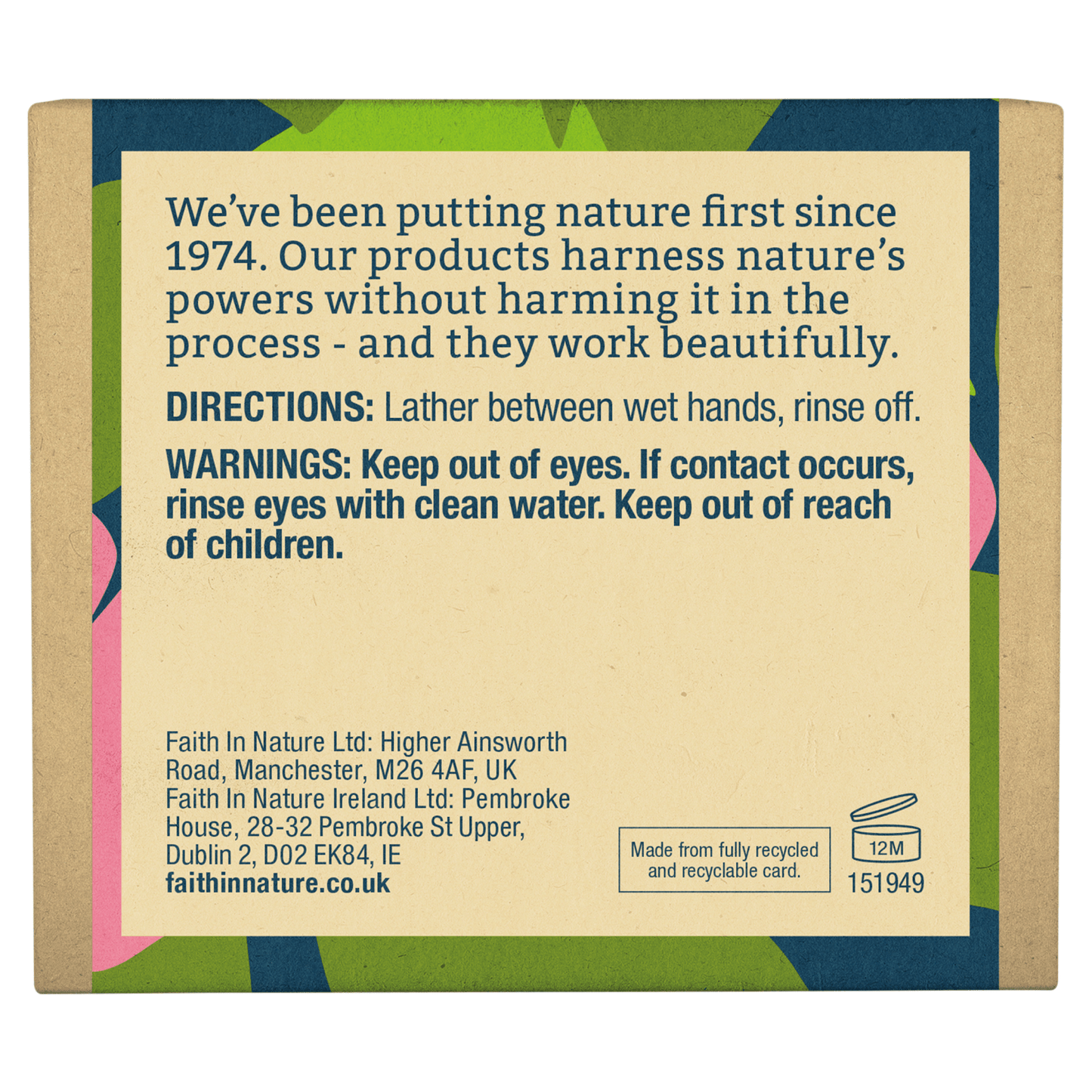 Faith in Nature Wild Rose Soap Bar - UK Food & Drink - 708002307768
