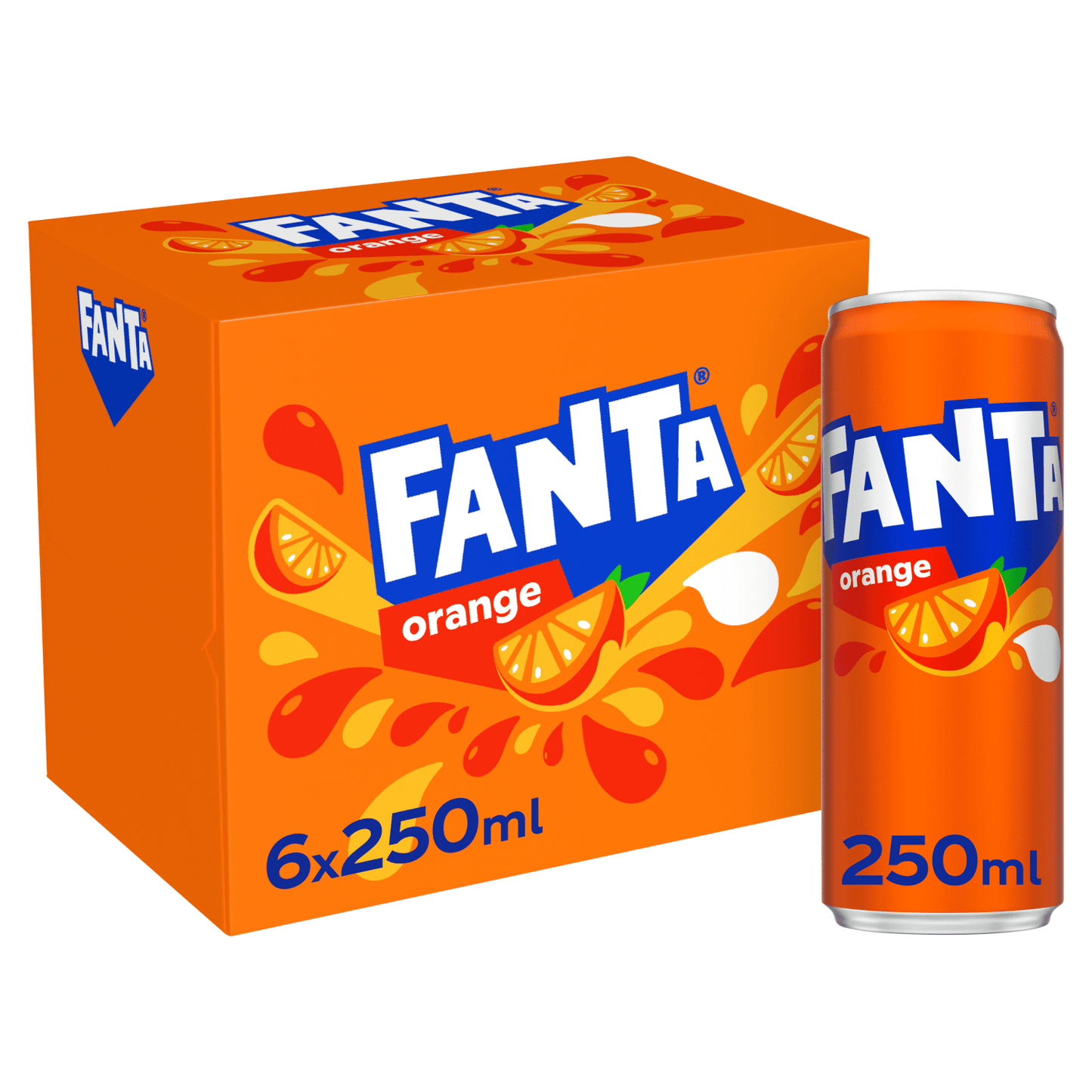 Fanta Orange 6 x 250ml - UK Food & Drink - 5449000045317