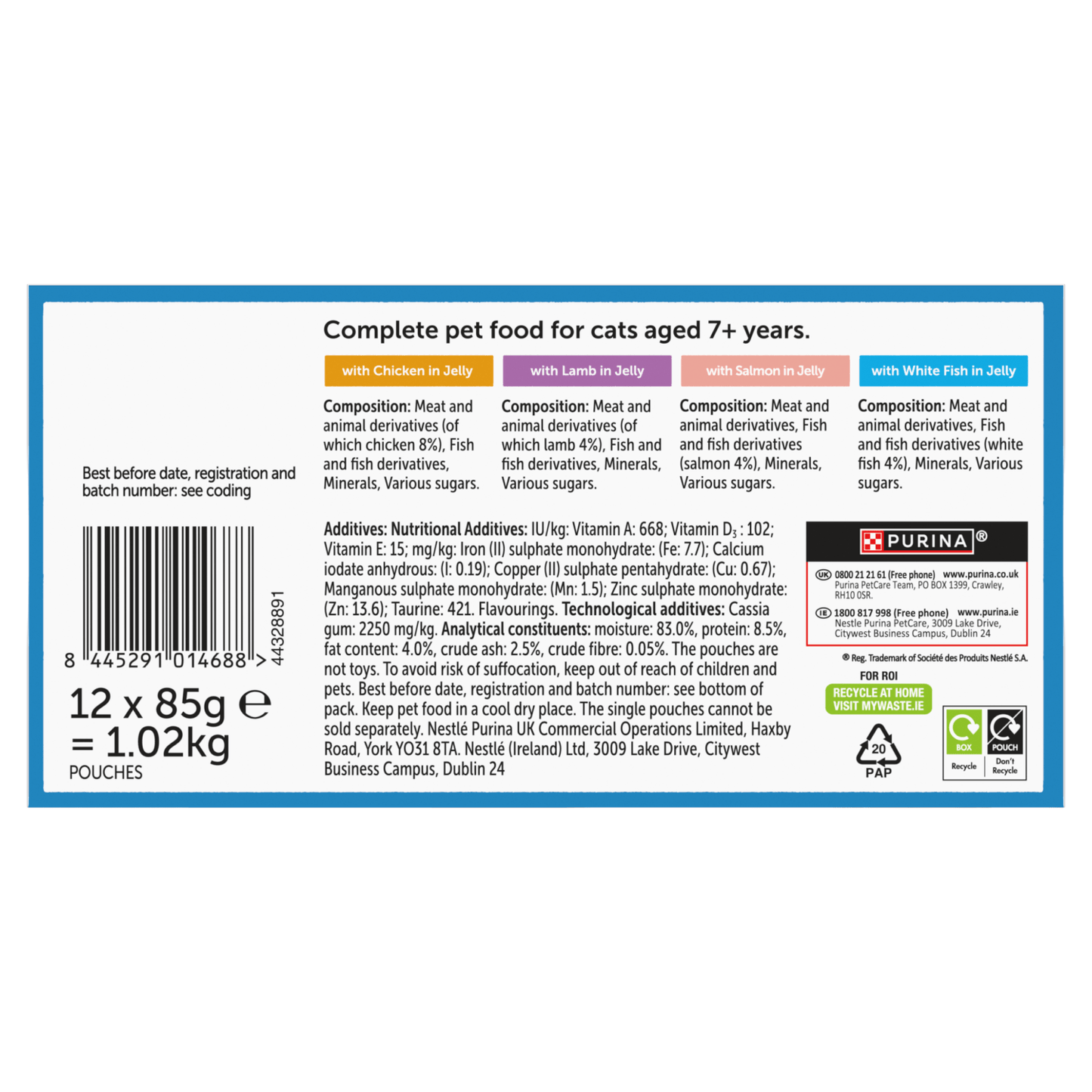Felix Original Mixed Selection in Jelly 7+ Years 12 x 85g (1.02kg) - UK Food & Drink - 8445291014688