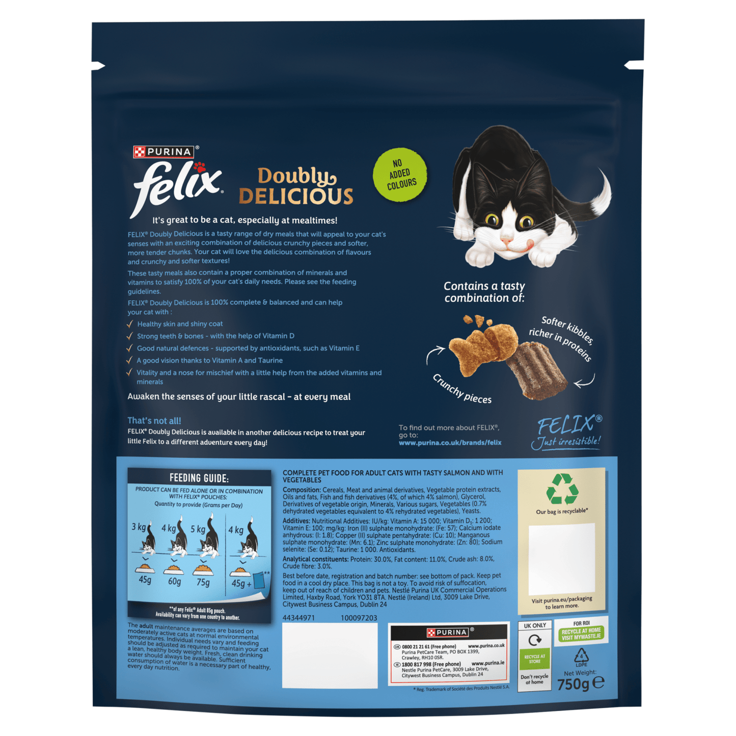 Felix with Tasty Salmon and with Vegetables 750g - UK Food & Drink - 8445291246027