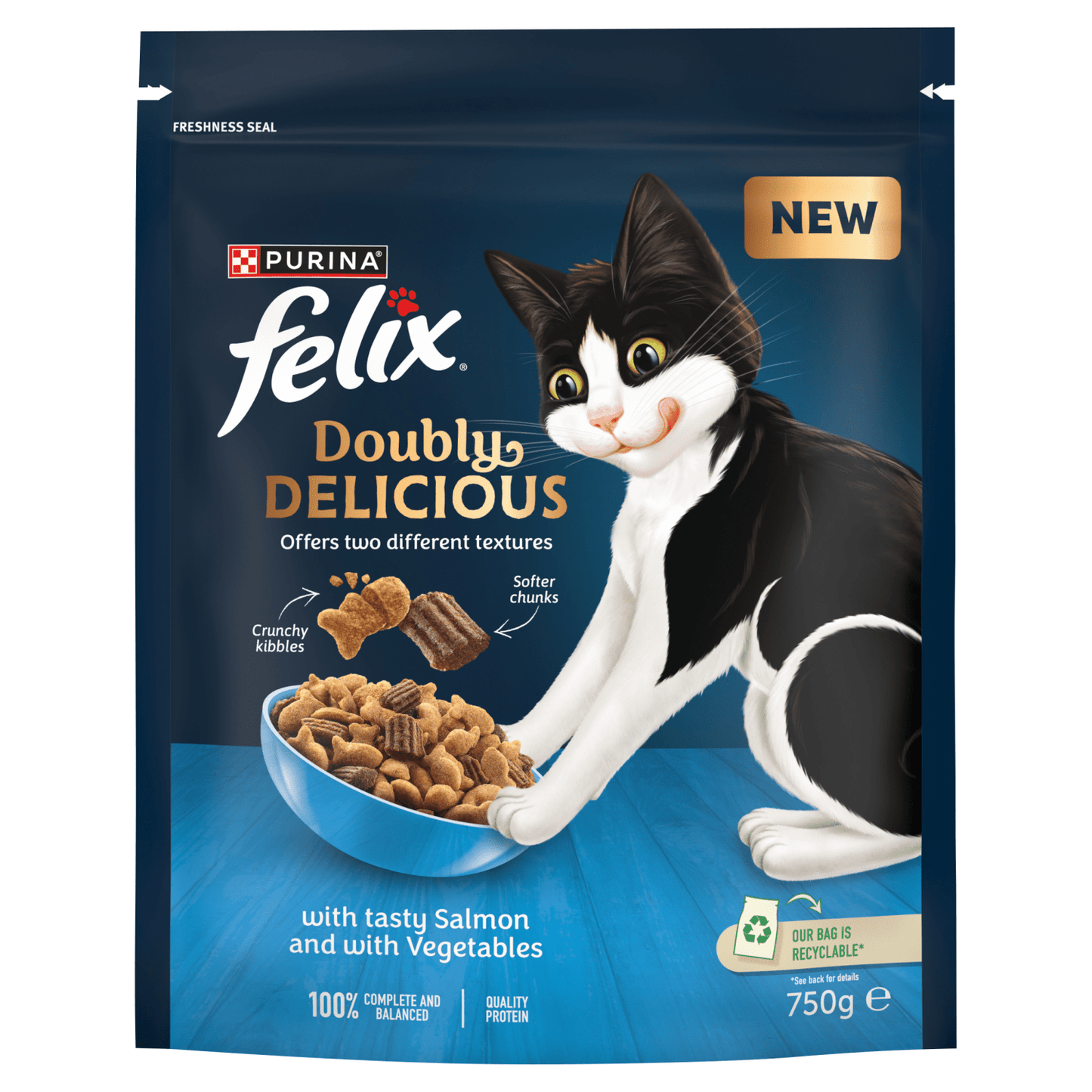 Felix with Tasty Salmon and with Vegetables 750g - UK Food & Drink - 8445291246027