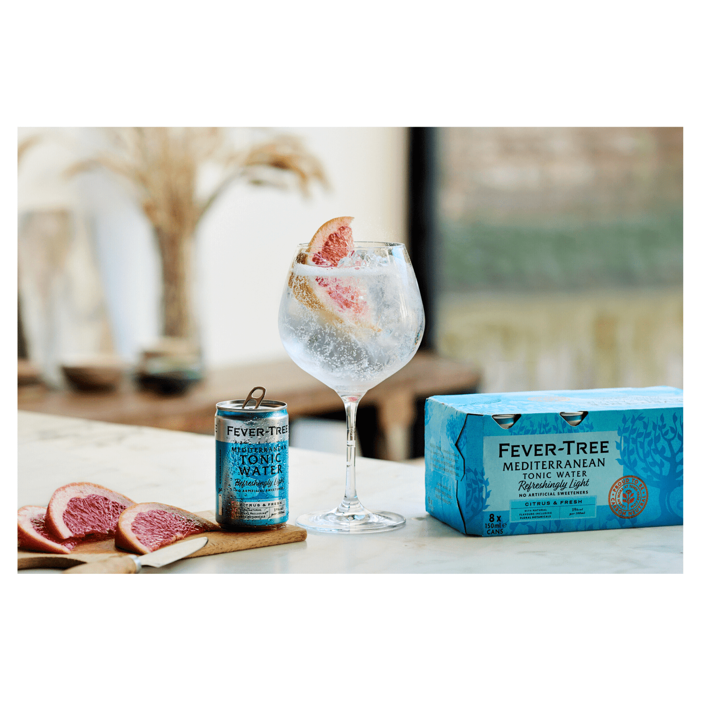 Fever - Tree Mediterranean Tonic Water 8 x 150ml - UK Food & Drink - 5060108452137