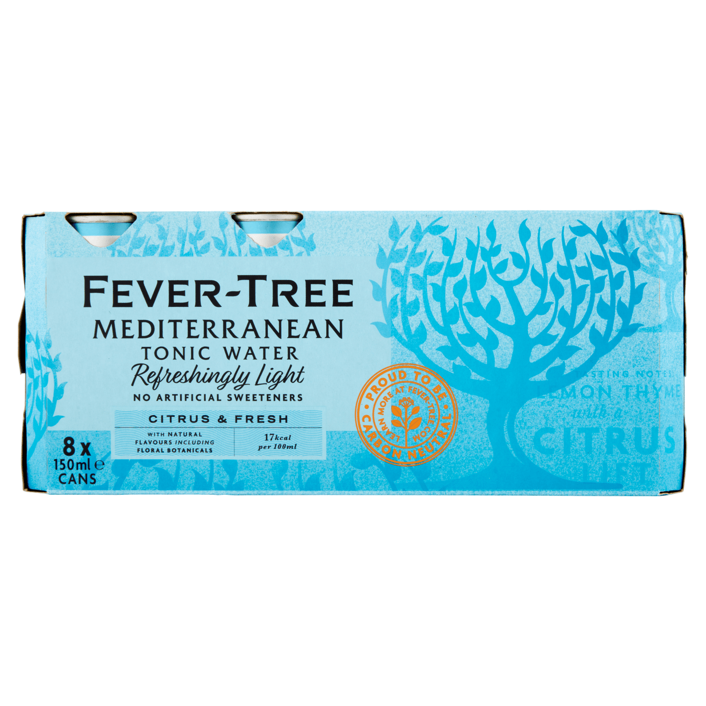 Fever - Tree Mediterranean Tonic Water 8 x 150ml - UK Food & Drink - 5060108452137
