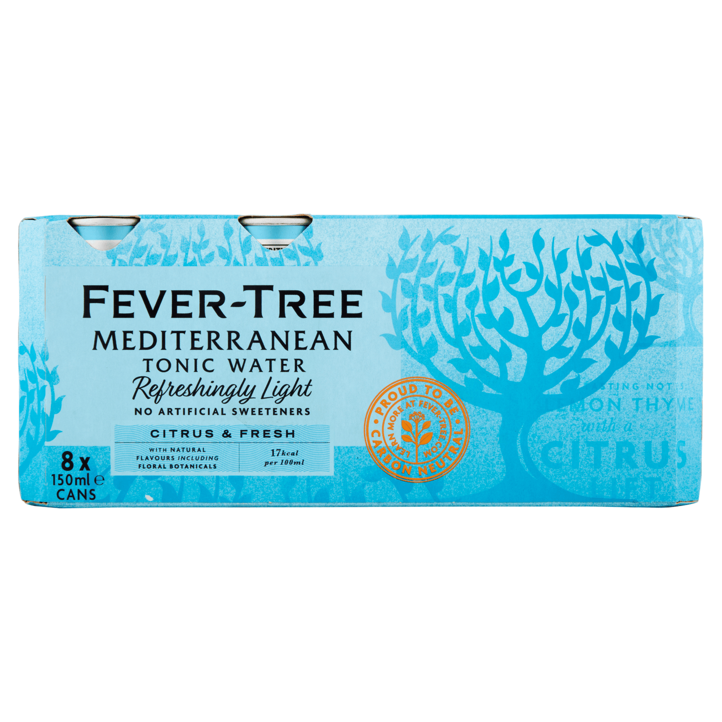 Fever - Tree Mediterranean Tonic Water 8 x 150ml - UK Food & Drink - 5060108452137