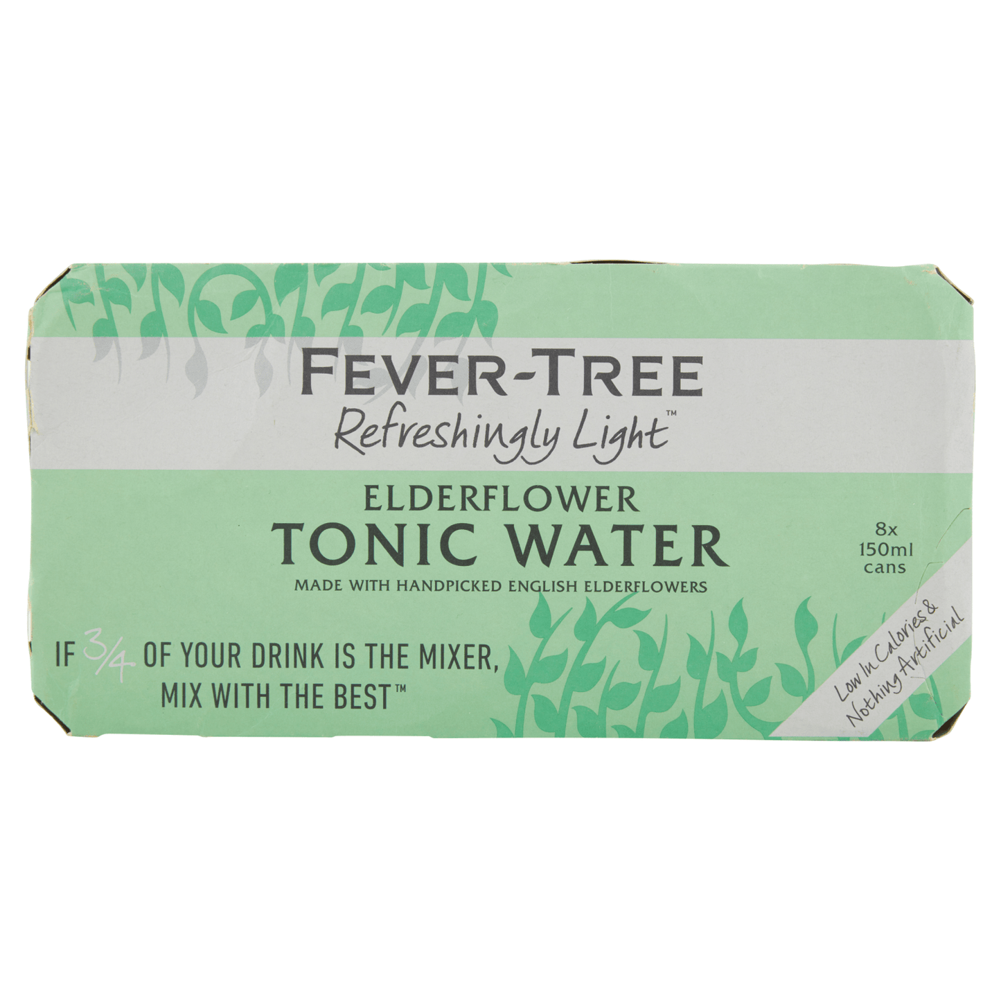 Fever - Tree Refreshingly Light Elderflower Tonic Water 8 x 150ml - UK Food & Drink - 5060108452113