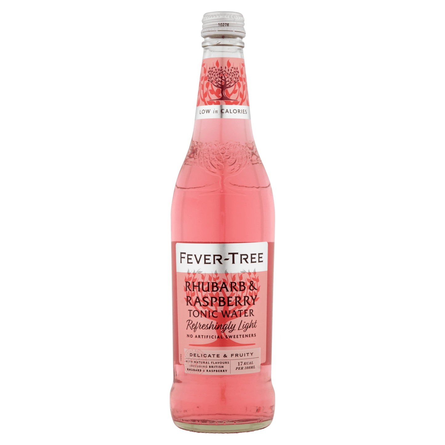 Fever - Tree Rhubarb & Raspberry Tonic Water 500ml - UK Food & Drink - 5060108453240