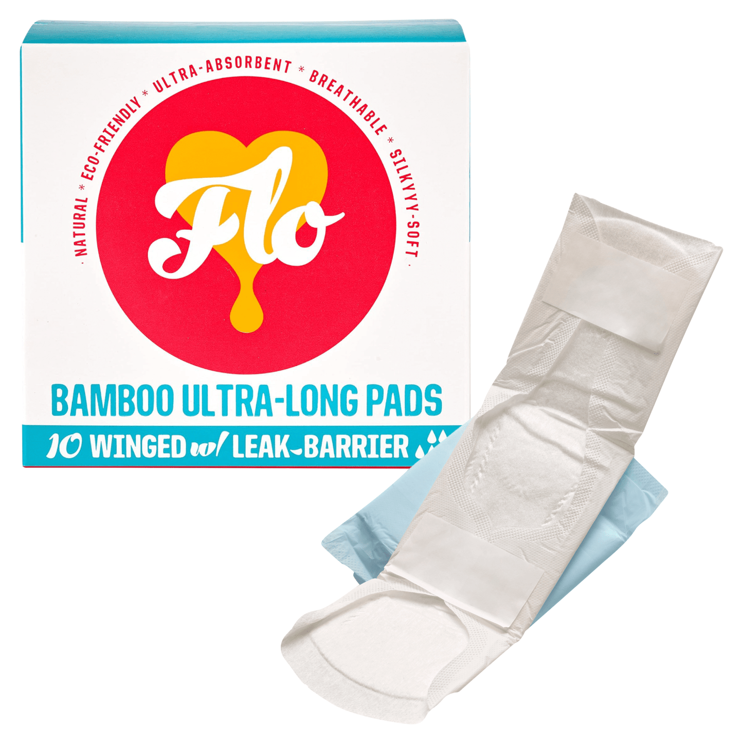 Flo 10 Bamboo Ultra - Long Pads - UK Food & Drink - 5060630100667