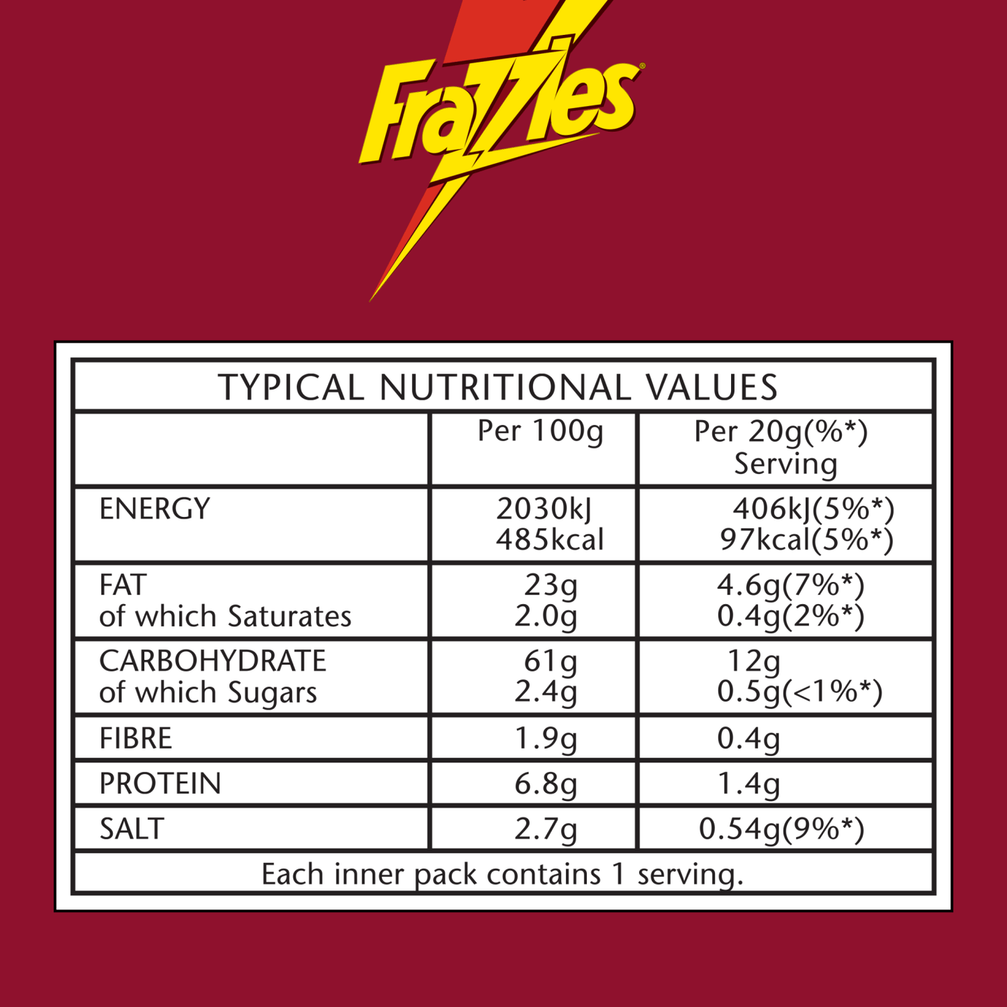Frazzles Bacon Crisps Multipack 6 x 20g - UK Food & Drink - 5000328027685