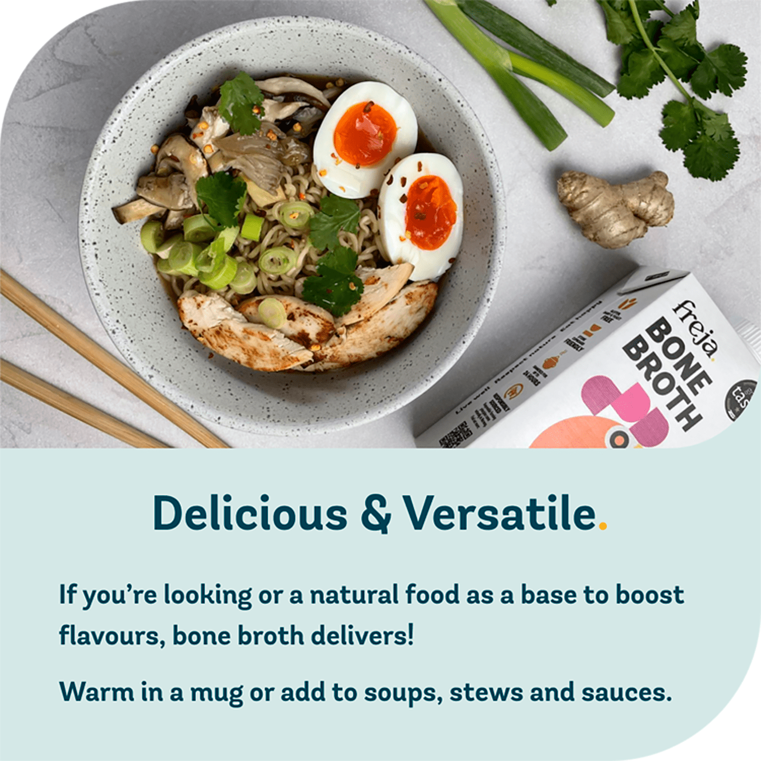 Freja Chicken Bone Broth 500ml - UK Food & Drink - 5070000140100