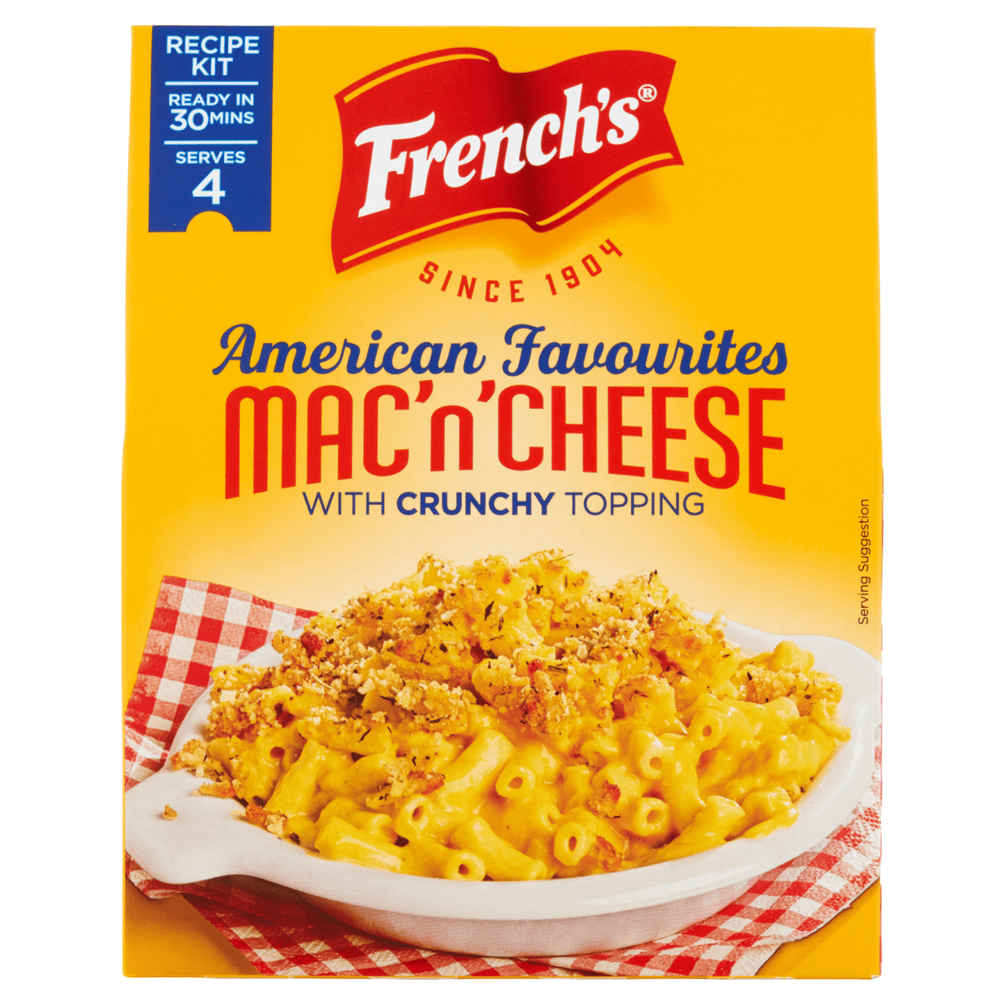 French's American Favourites Mac 'n' Cheese with Crunchy Topping Recipe Kit 115g - UK Food & Drink - 41500012971