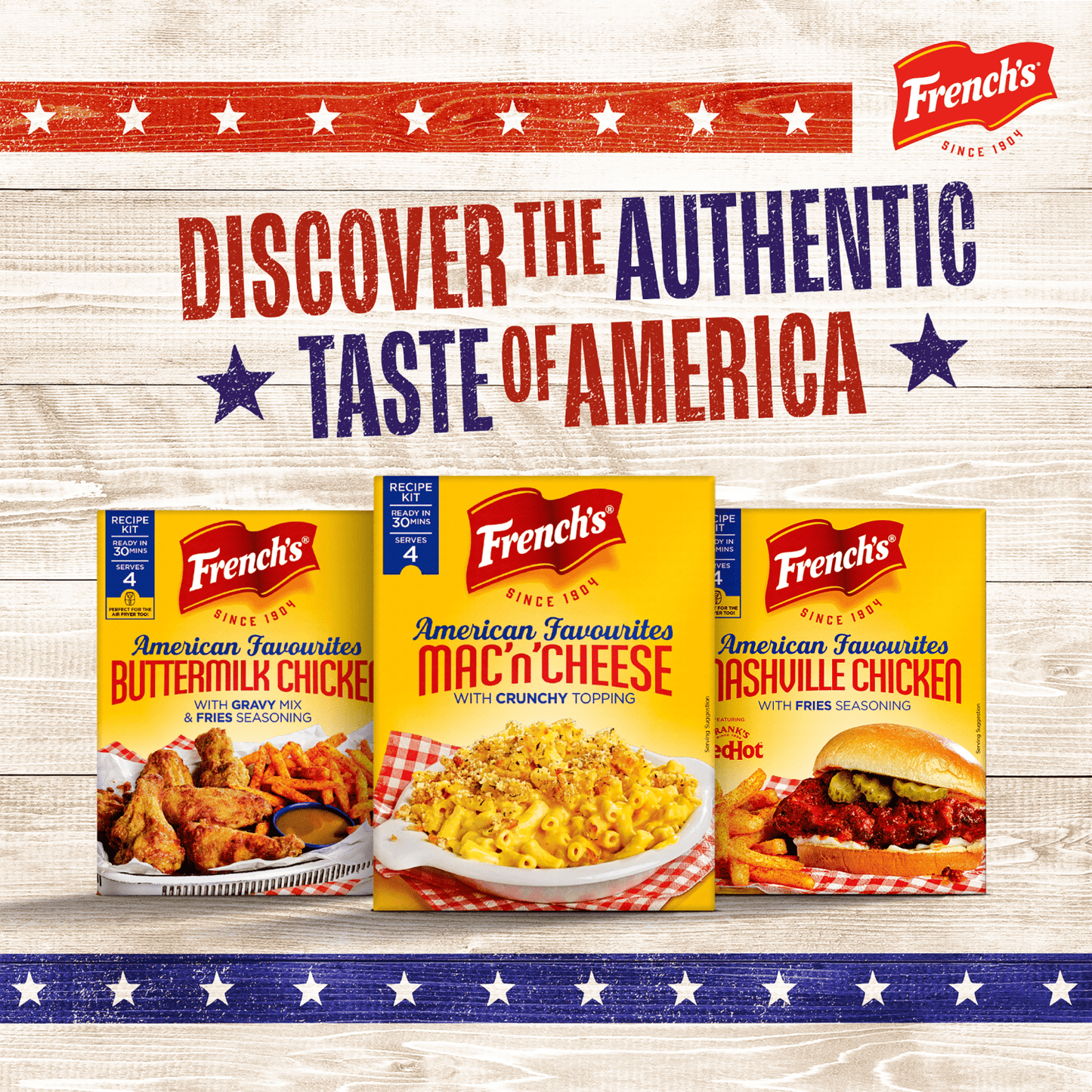 French's American Favourites Mac 'n' Cheese with Crunchy Topping Recipe Kit 115g - UK Food & Drink - 41500012971