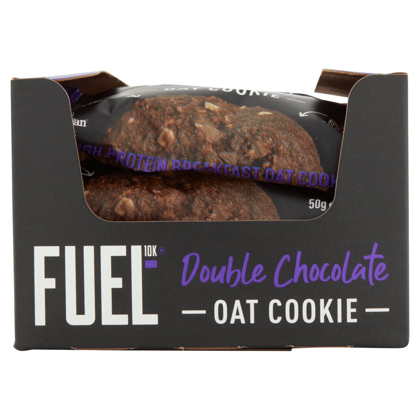 FUEL10K Double Chocolate Oat Cookie 50g - UK Food & Drink - 5060201623694