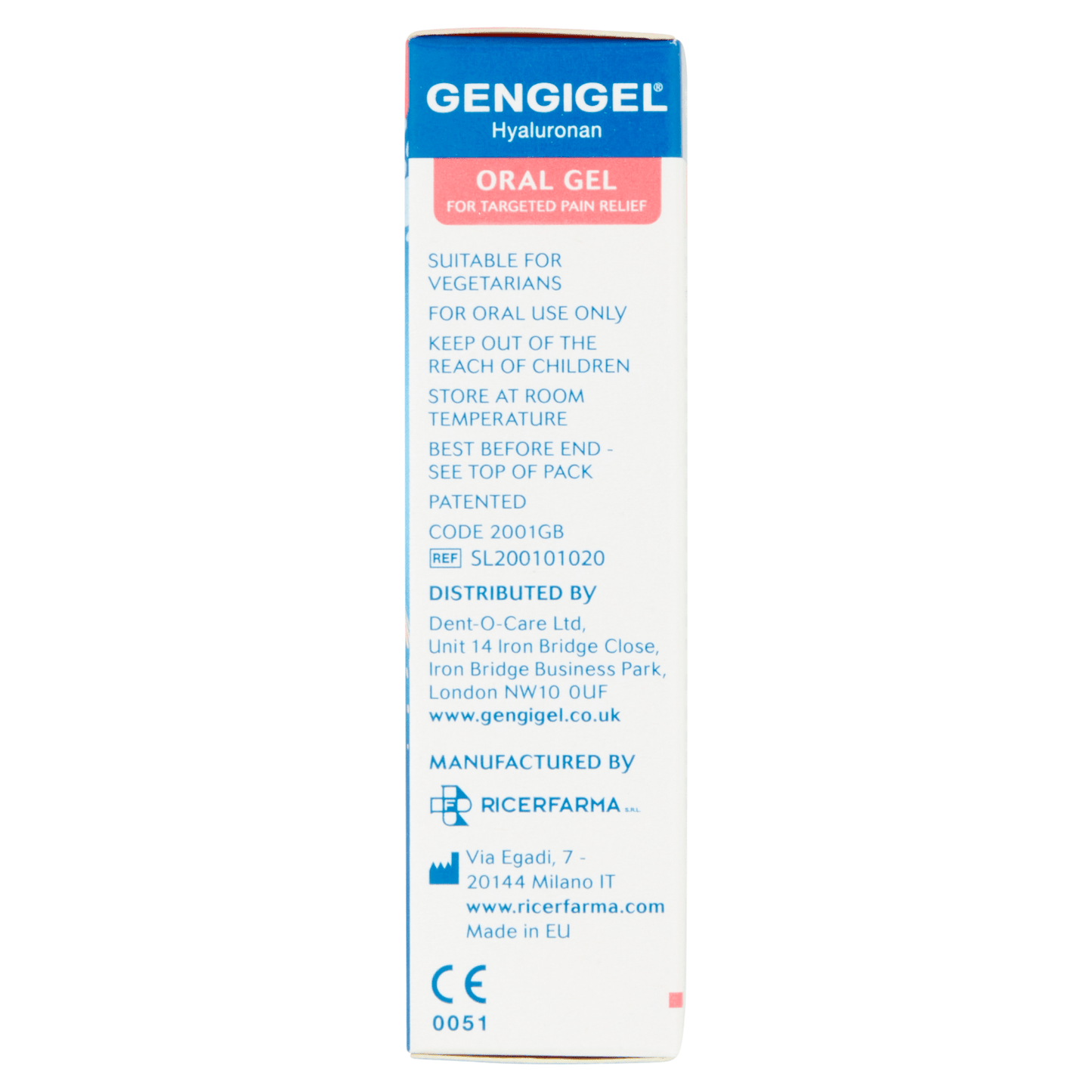 Gengigel Toothgel - UK Food & Drink - 5055071900006