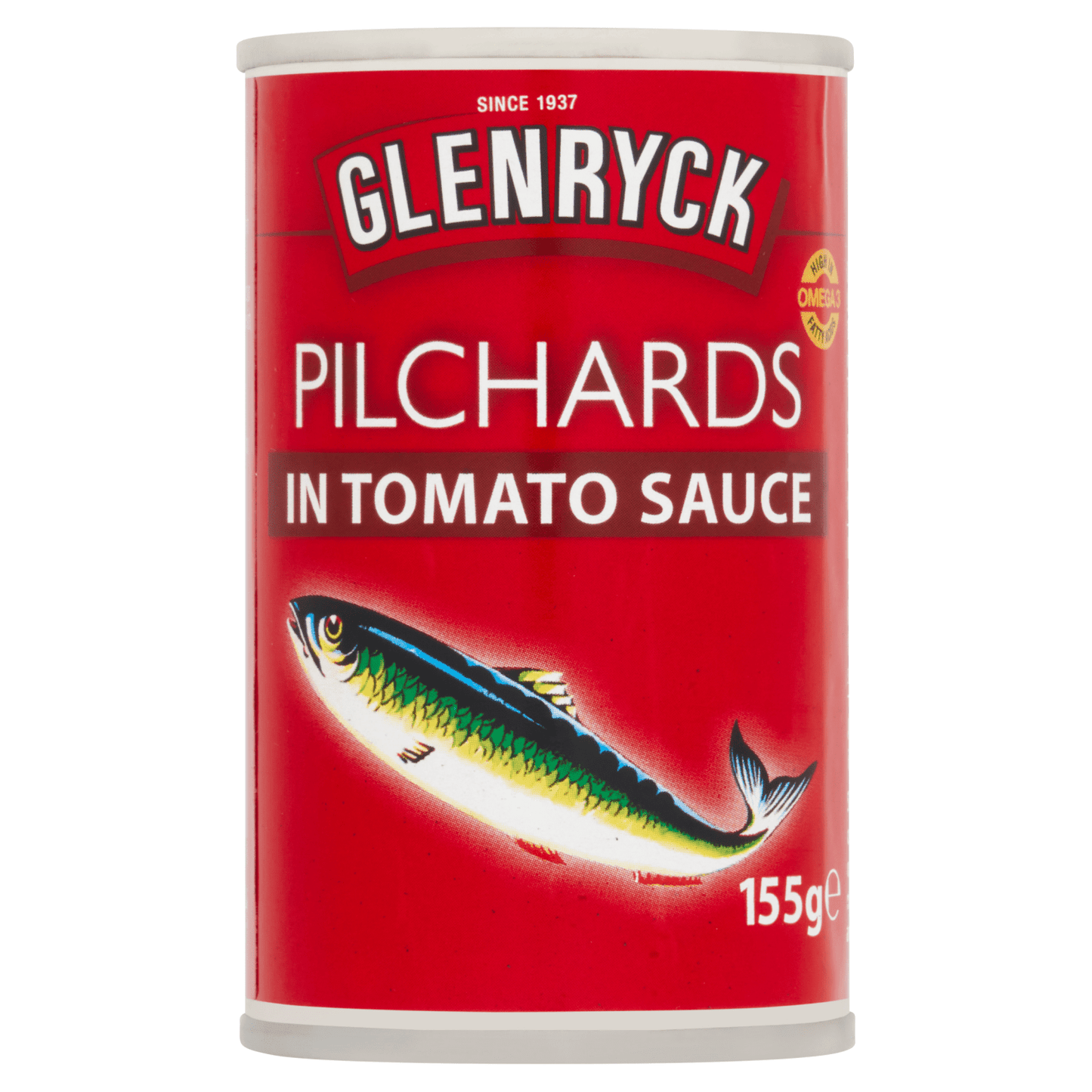 Glenryck Pilchards in Tomato Sauce 155g - UK Food & Drink - 5010821012033