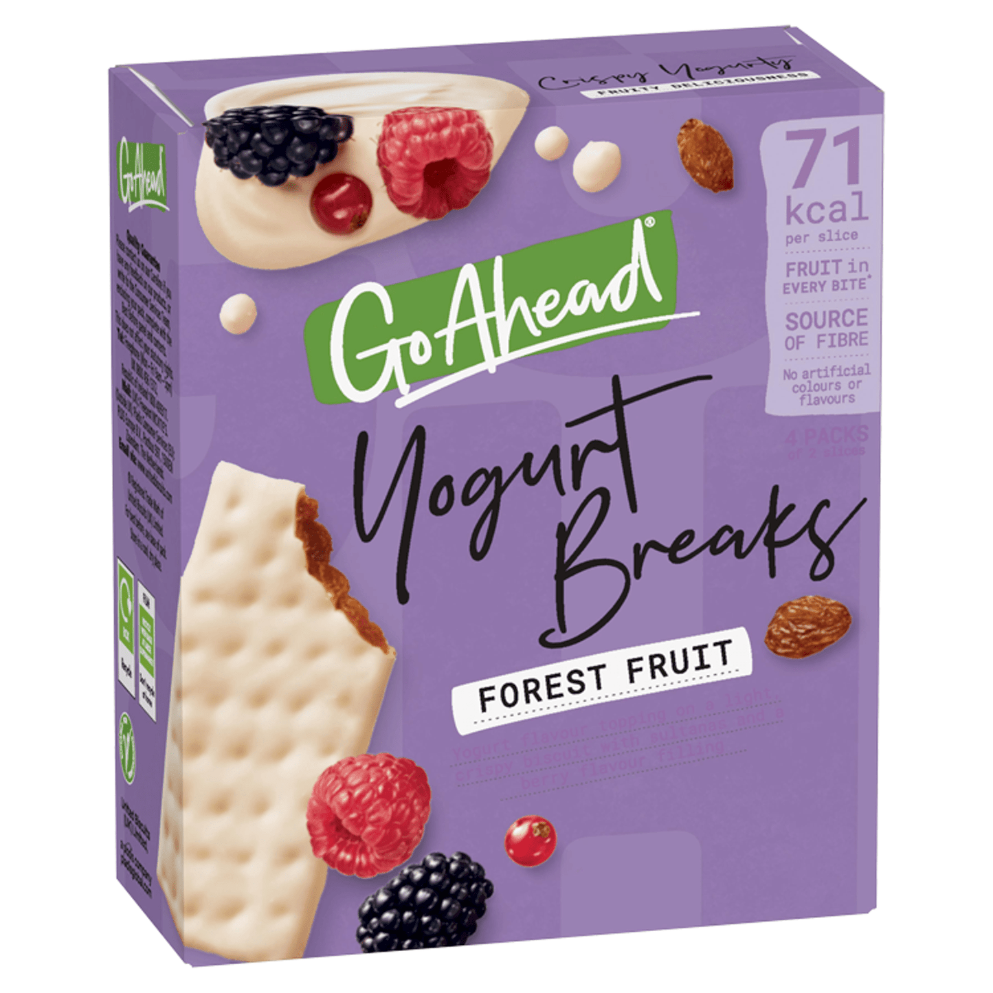 Go Ahead Yogurt Breaks Forest Fruit 142g - UK Food & Drink - 5000168038070