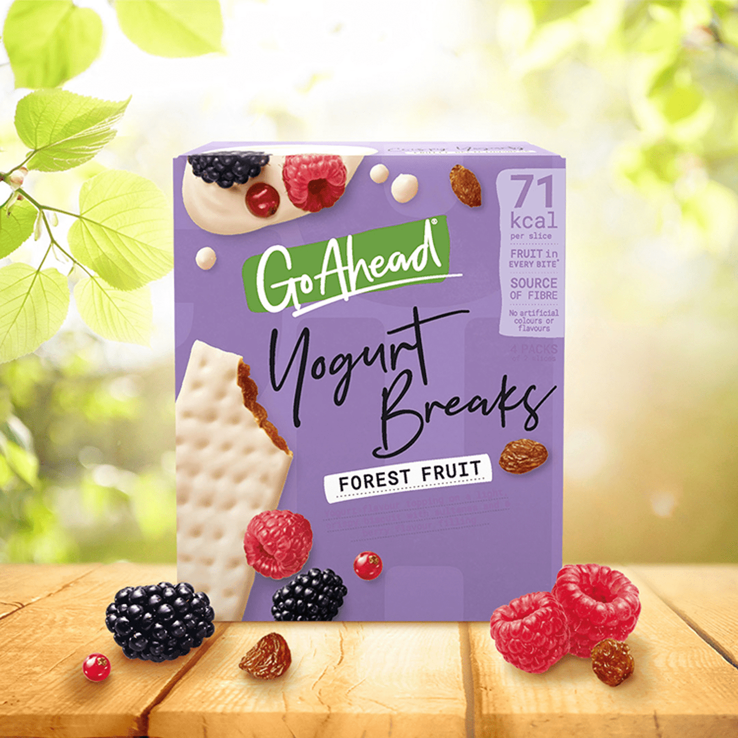 Go Ahead Yogurt Breaks Forest Fruit 142g - UK Food & Drink - 5000168038070