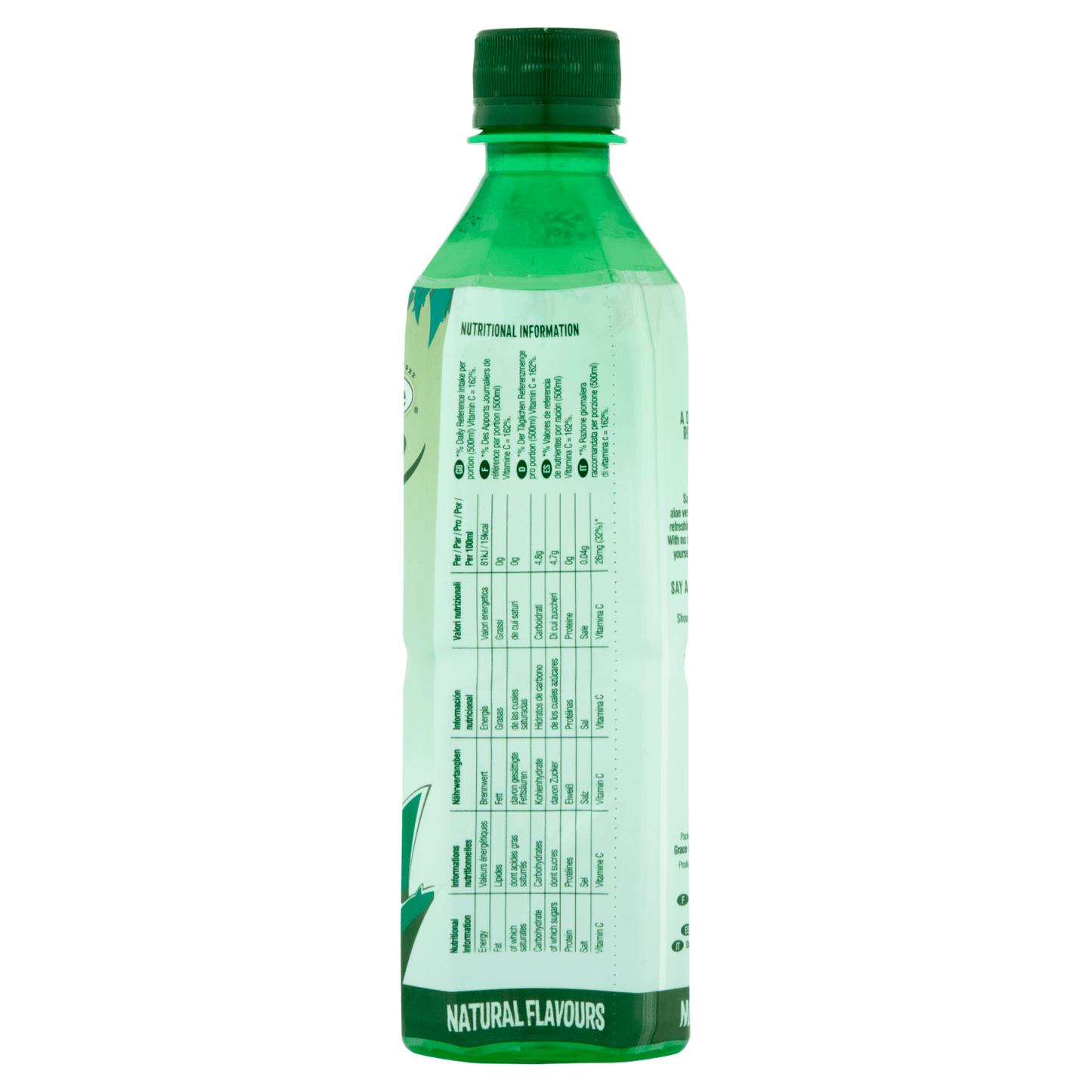Grace Say Aloe Vera Drink Original Flavour 500ml - UK Food & Drink - 5035139213644