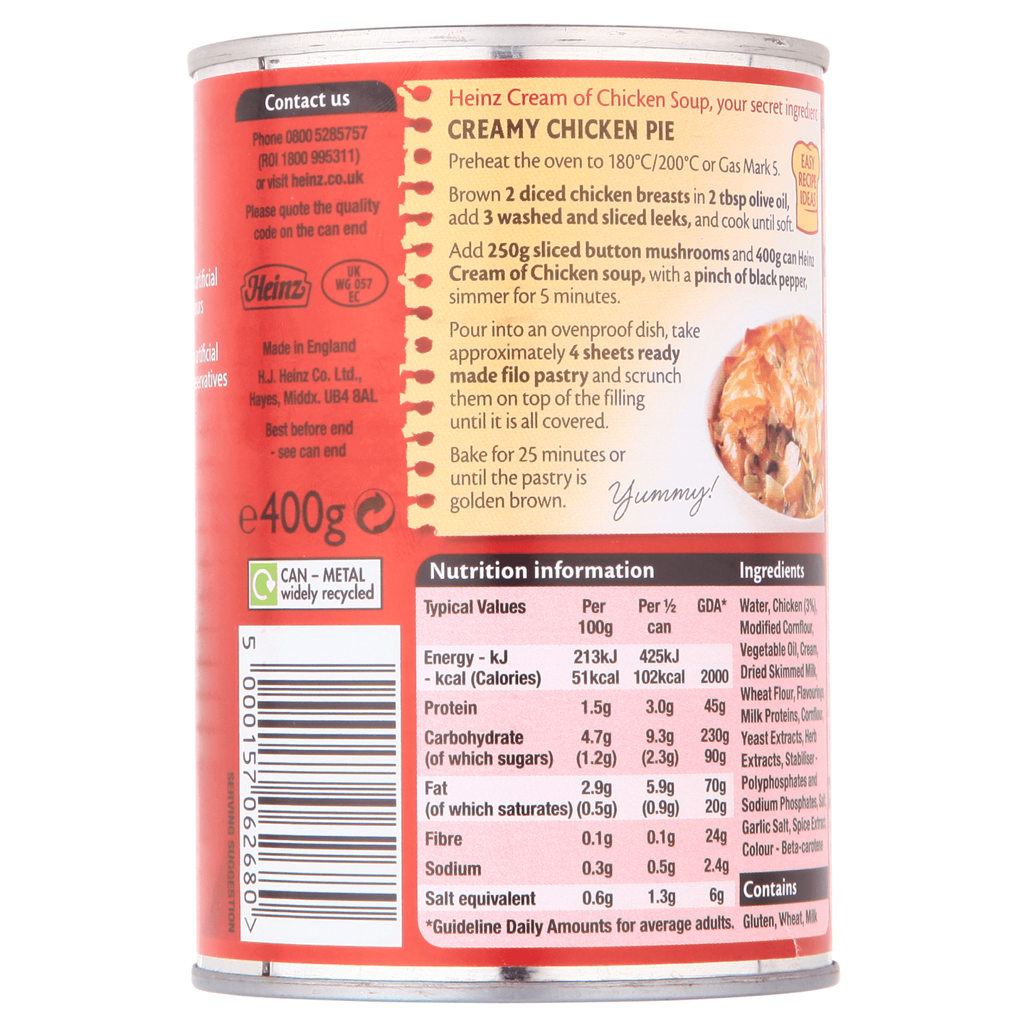 Heinz Classic Cream of Chicken Soup 400g - UK Food & Drink - 5000157062680