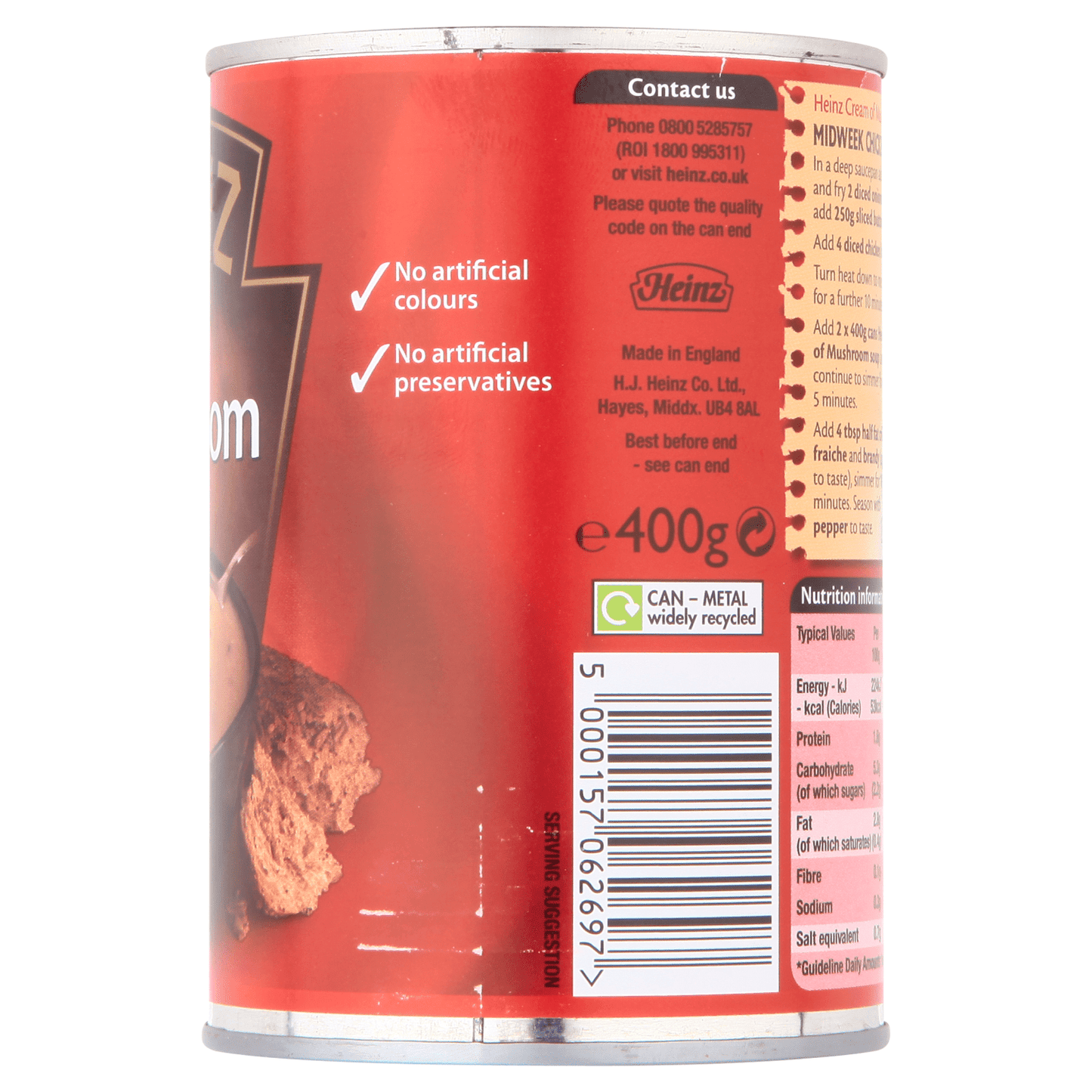 Heinz Classic Cream of Mushroom Soup 400g - UK Food & Drink - 5000157062697
