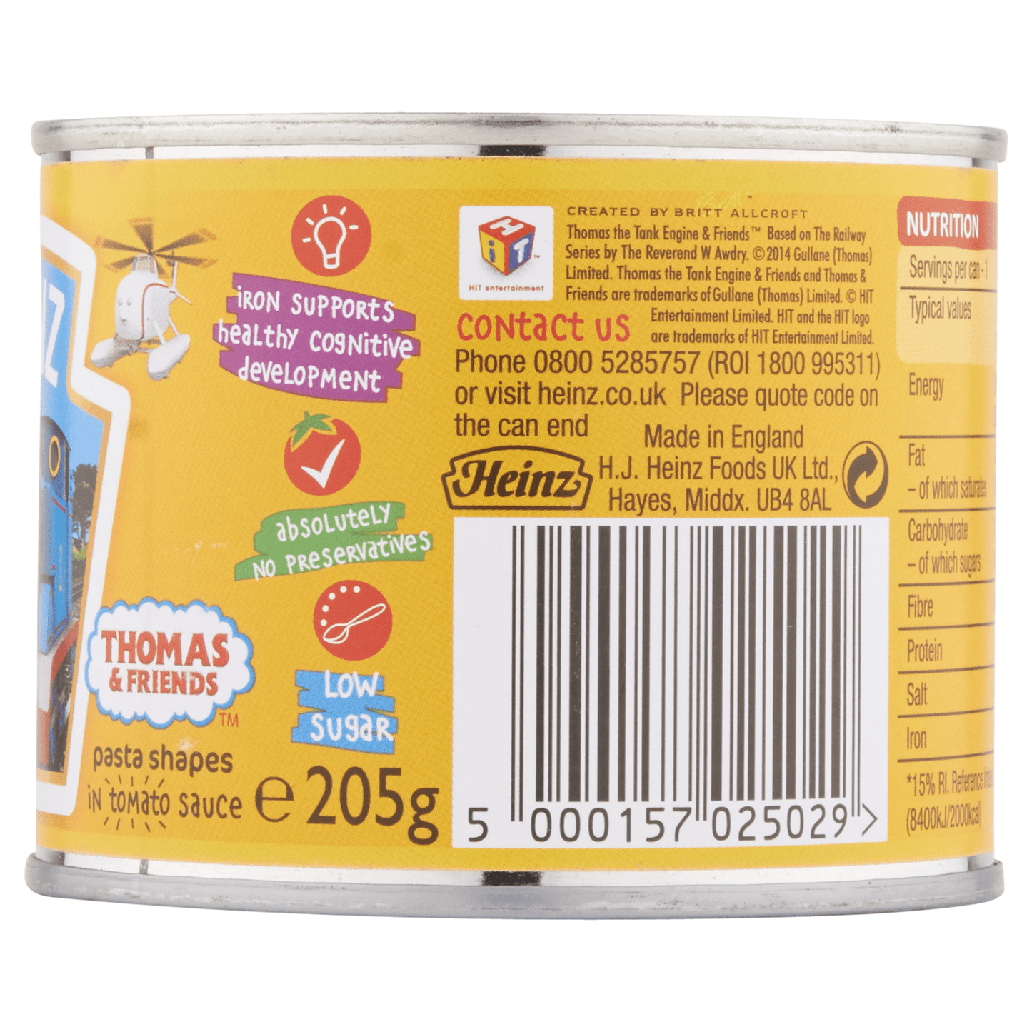 Heinz Thomas & Friends Pasta Shapes in Tomato Sauce 205g - UK Food & Drink - 5000157025029